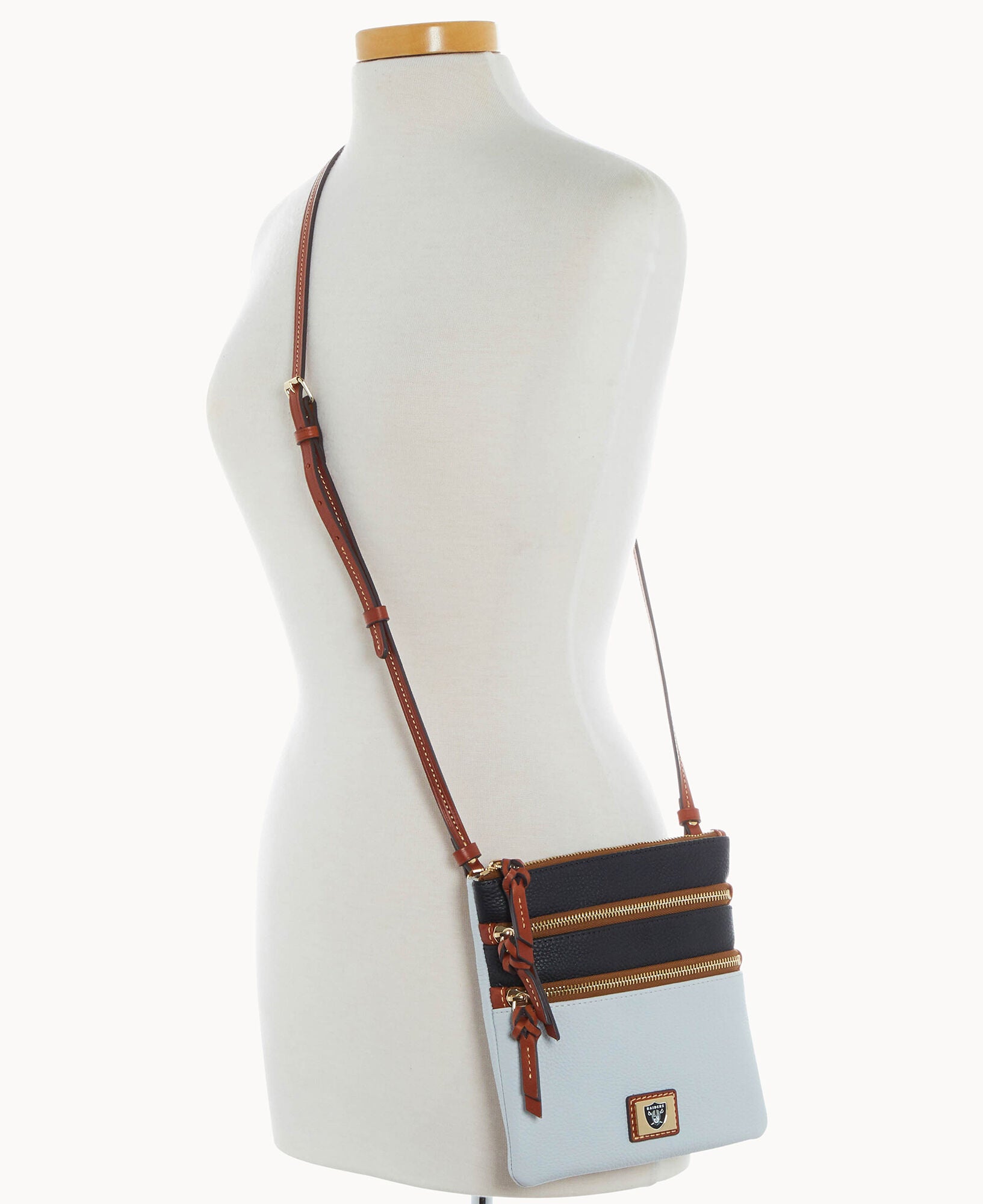 NFL Raiders Triple Zip Crossbody - Image 4