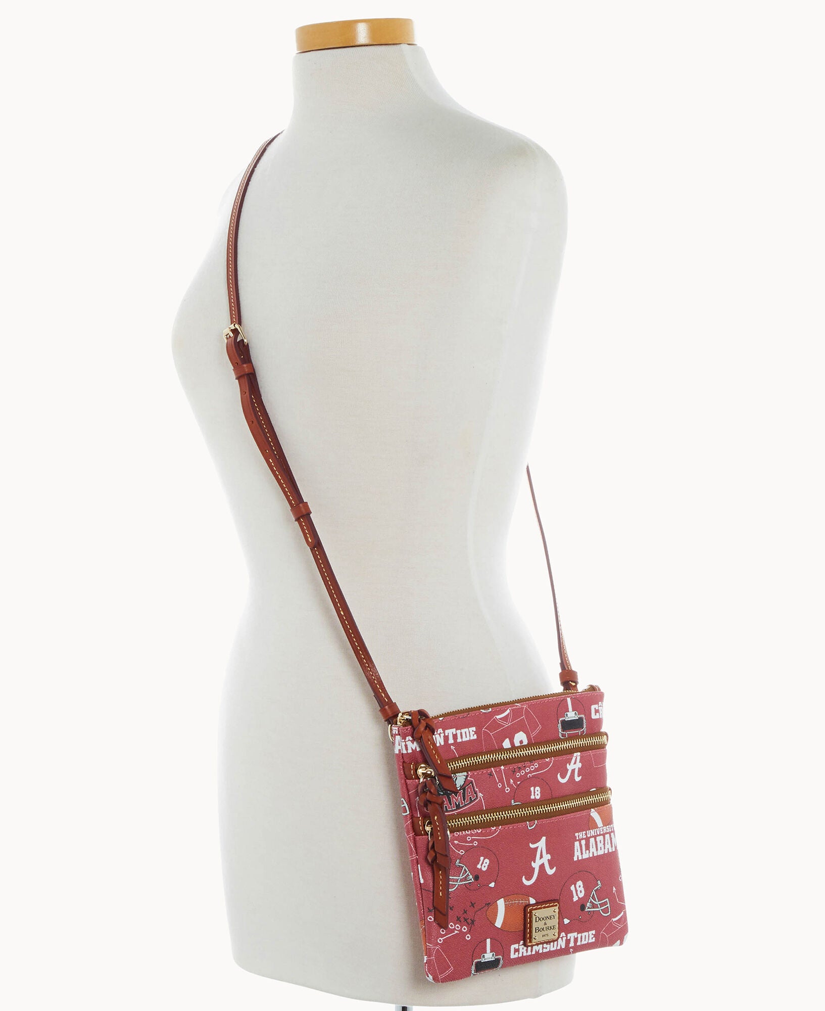 Collegiate University of Alabama Triple Zip Crossbody - Image 4