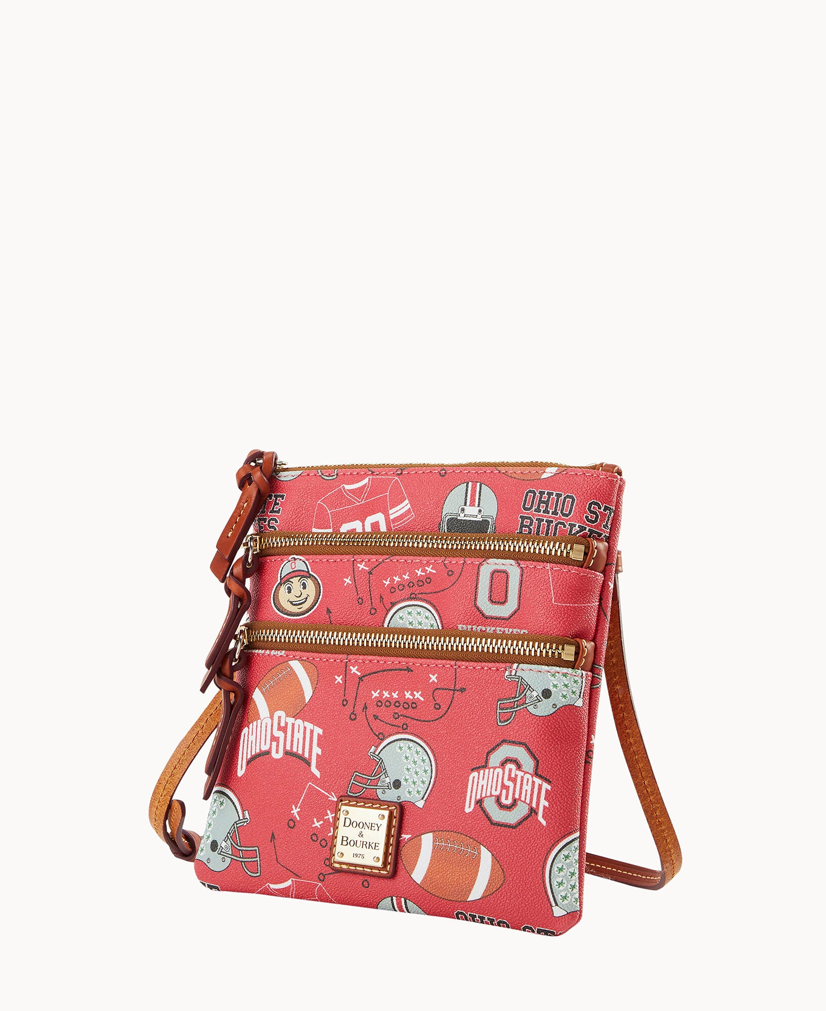 Collegiate Ohio State University Triple Zip Crossbody - Image 2