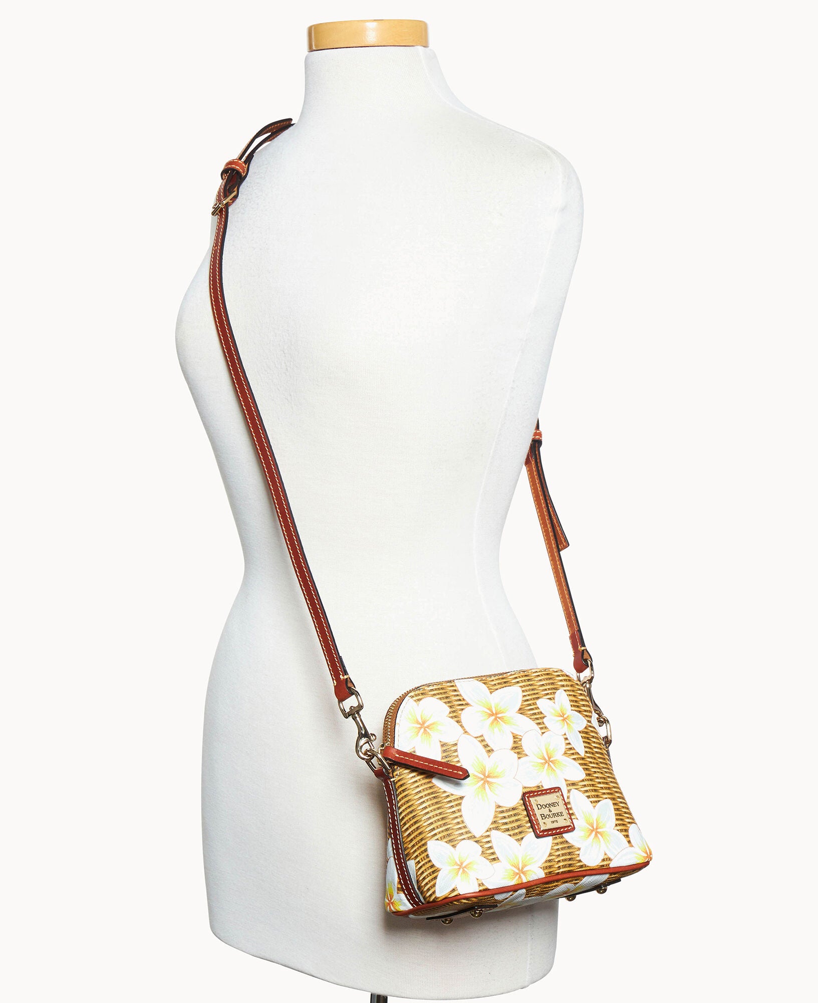 Plumeria Domed Zip Crossbody - Image 4