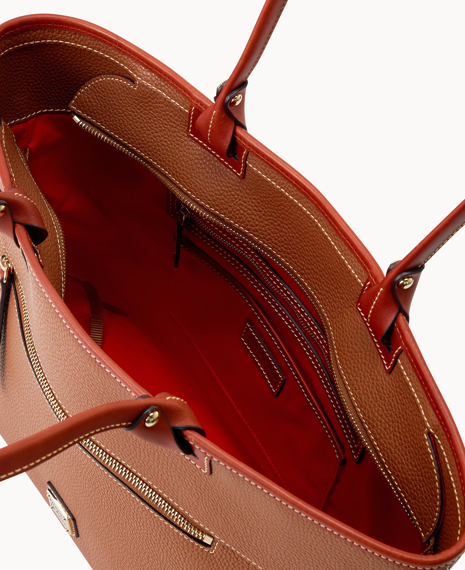 Pebble Grain Large Zip Tote - Image 19
