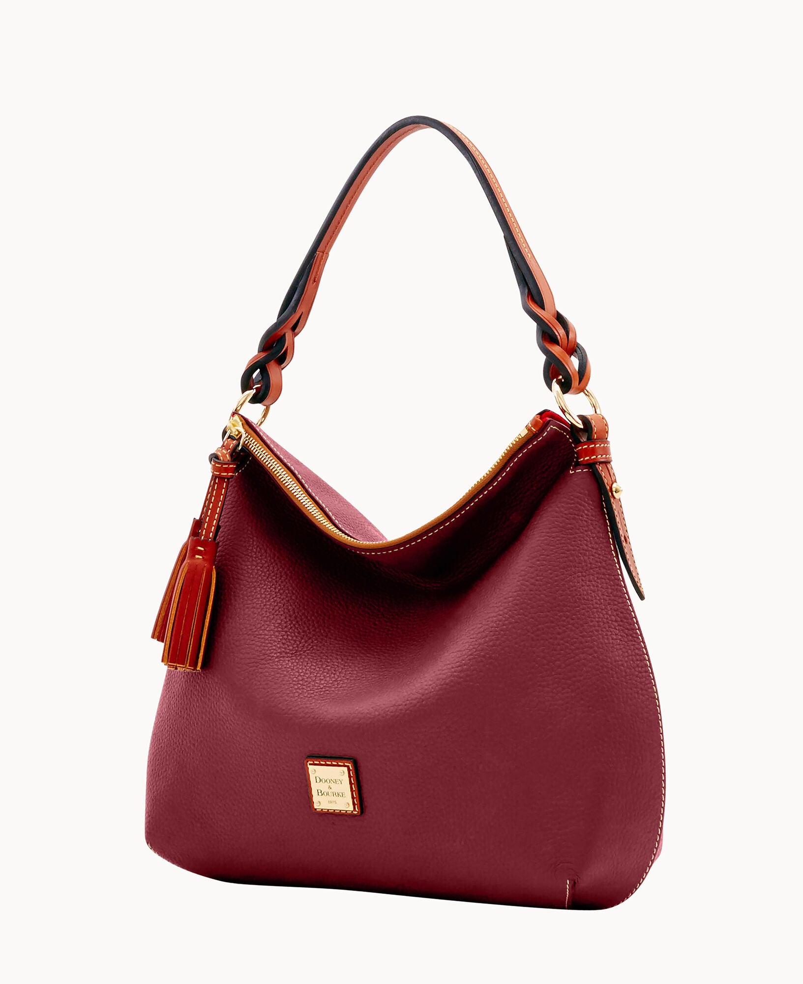 Pebble Grain Twist Strap Hobo - Image 2