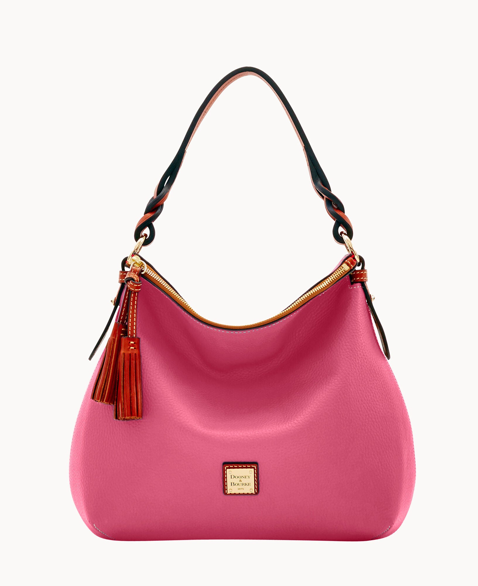 Pebble Grain Twist Strap Hobo - Image 13