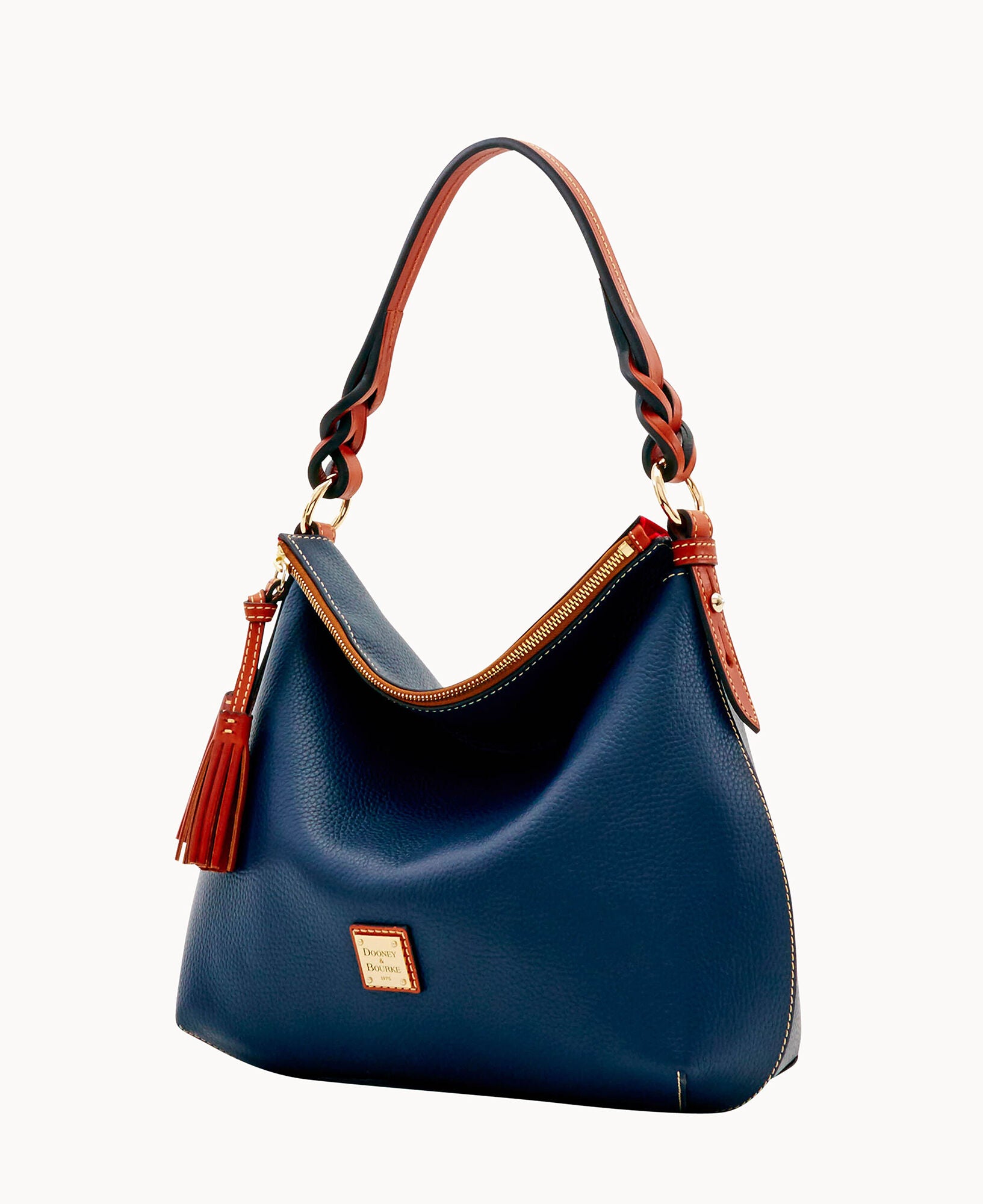 Pebble Grain Twist Strap Hobo - Image 30