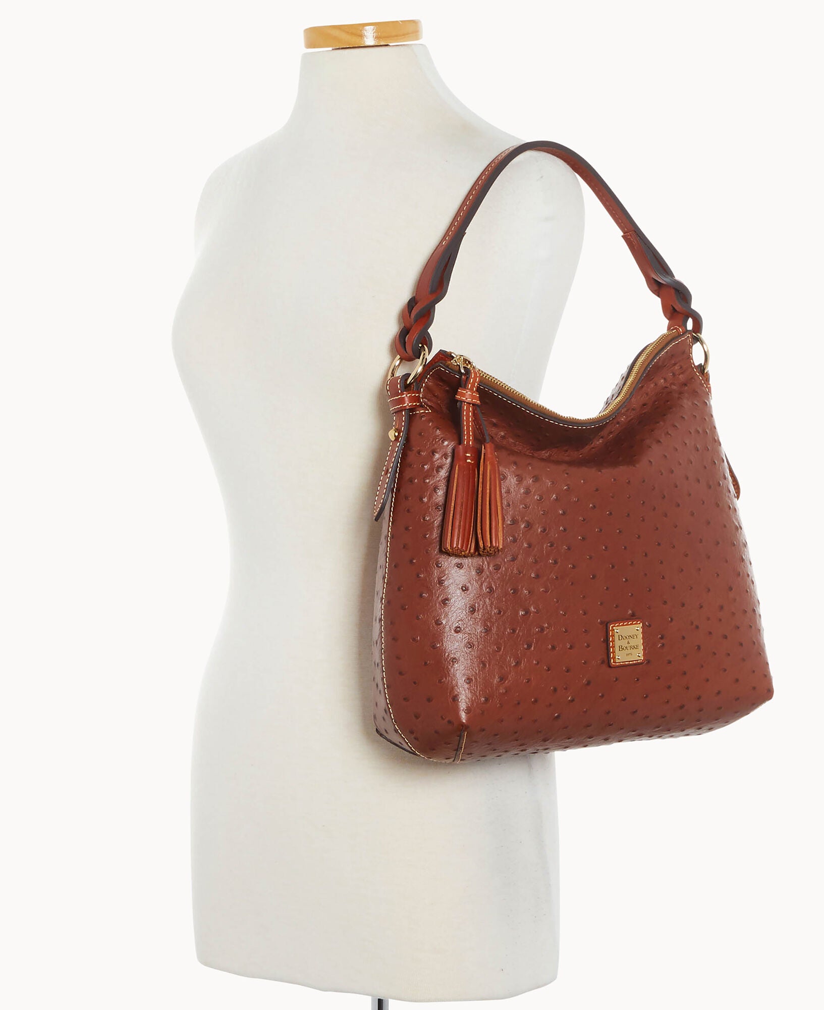 Ostrich Twist Strap Hobo - Image 12