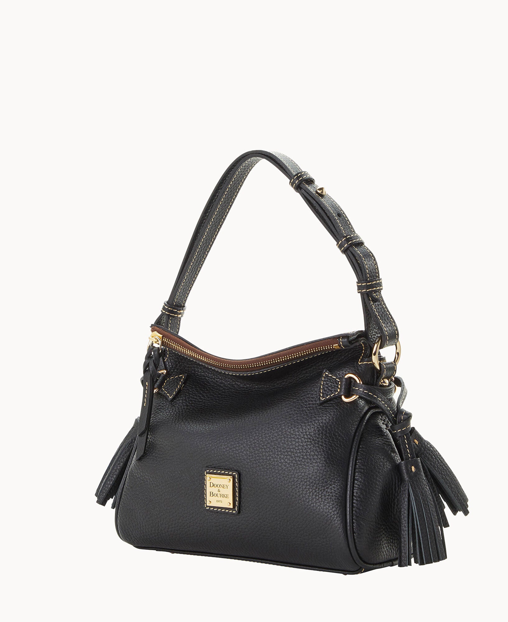 Pebble Grain Tassel Shoulder Bag - Image 2