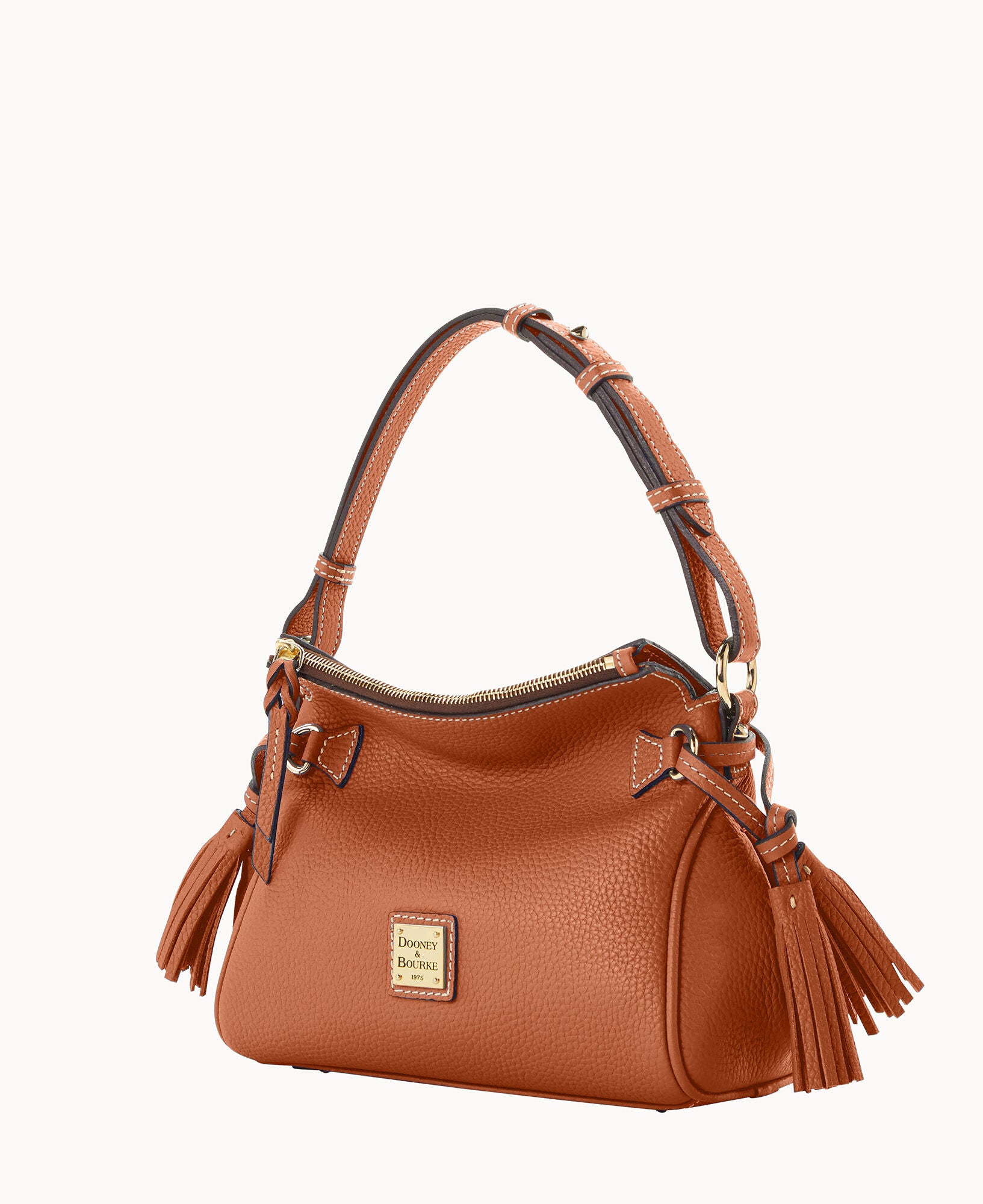Pebble Grain Tassel Shoulder Bag - Image 6