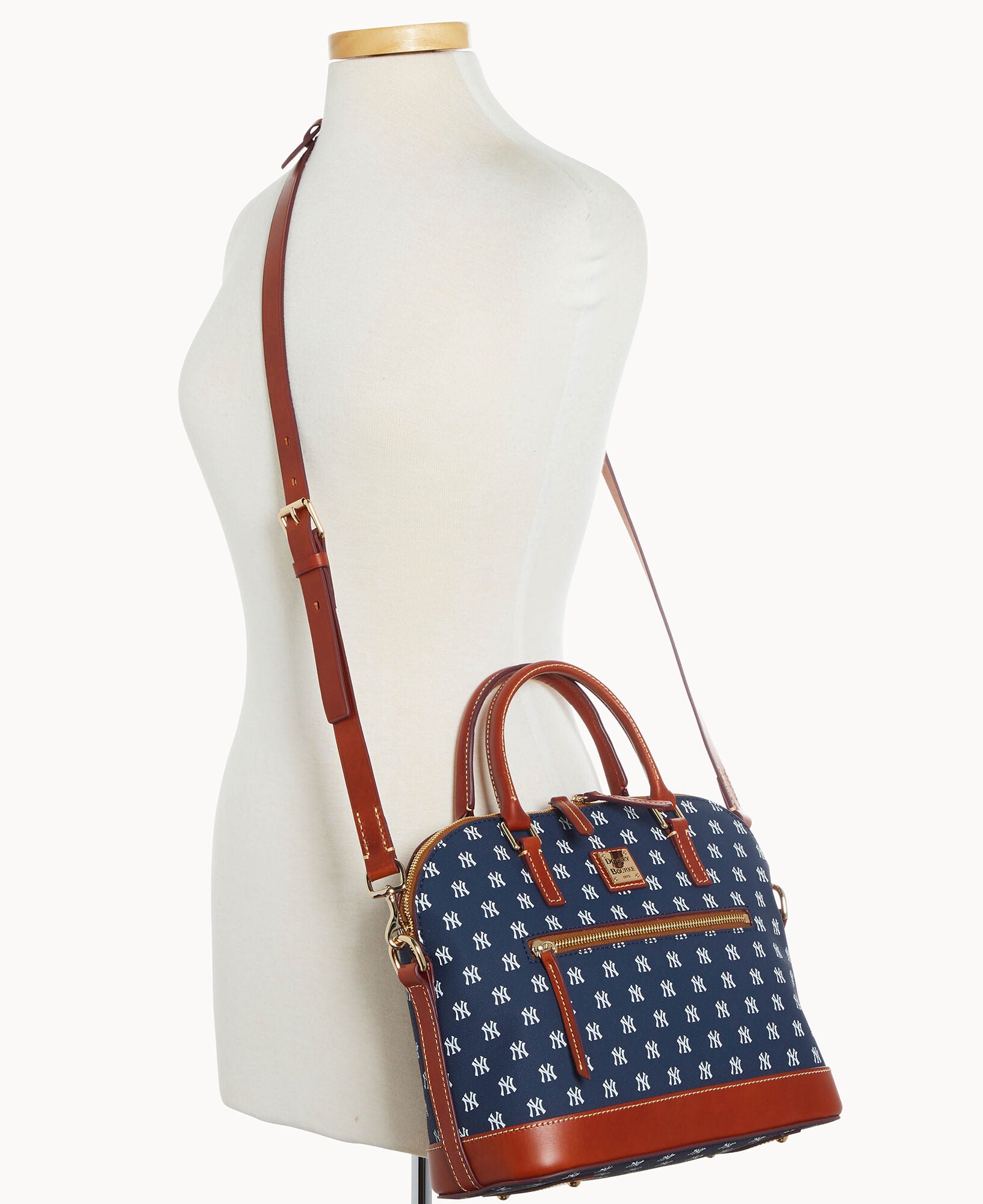 MLB Yankees Domed Zip Satchel - Image 4