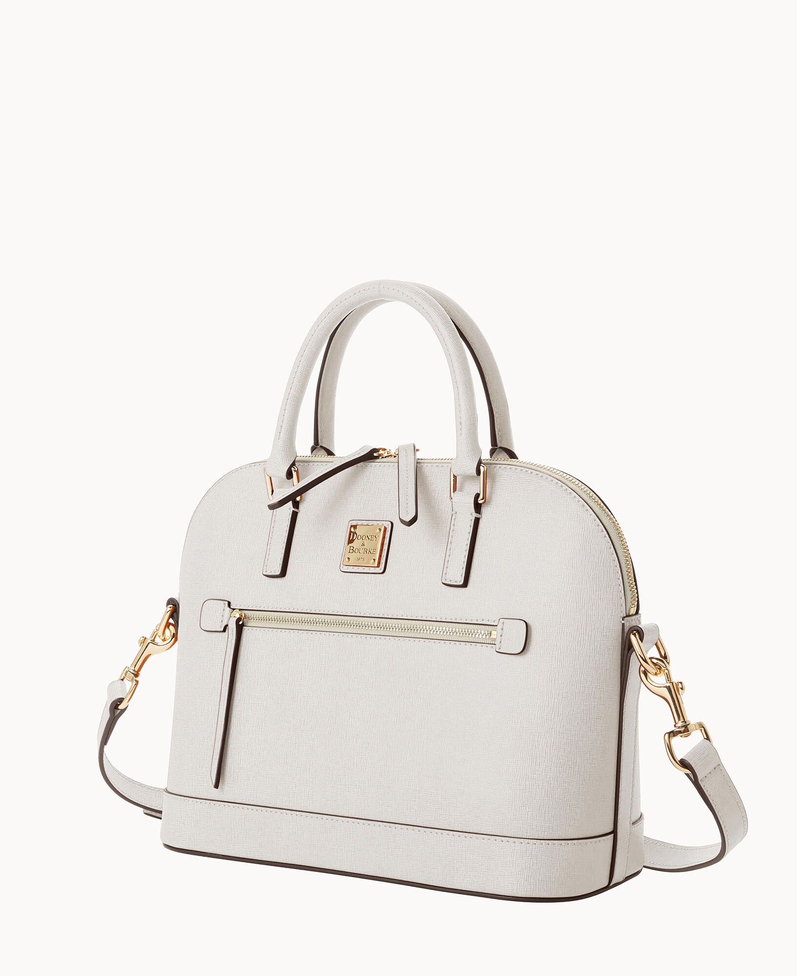 Saffiano Domed Zip Satchel - Image 21