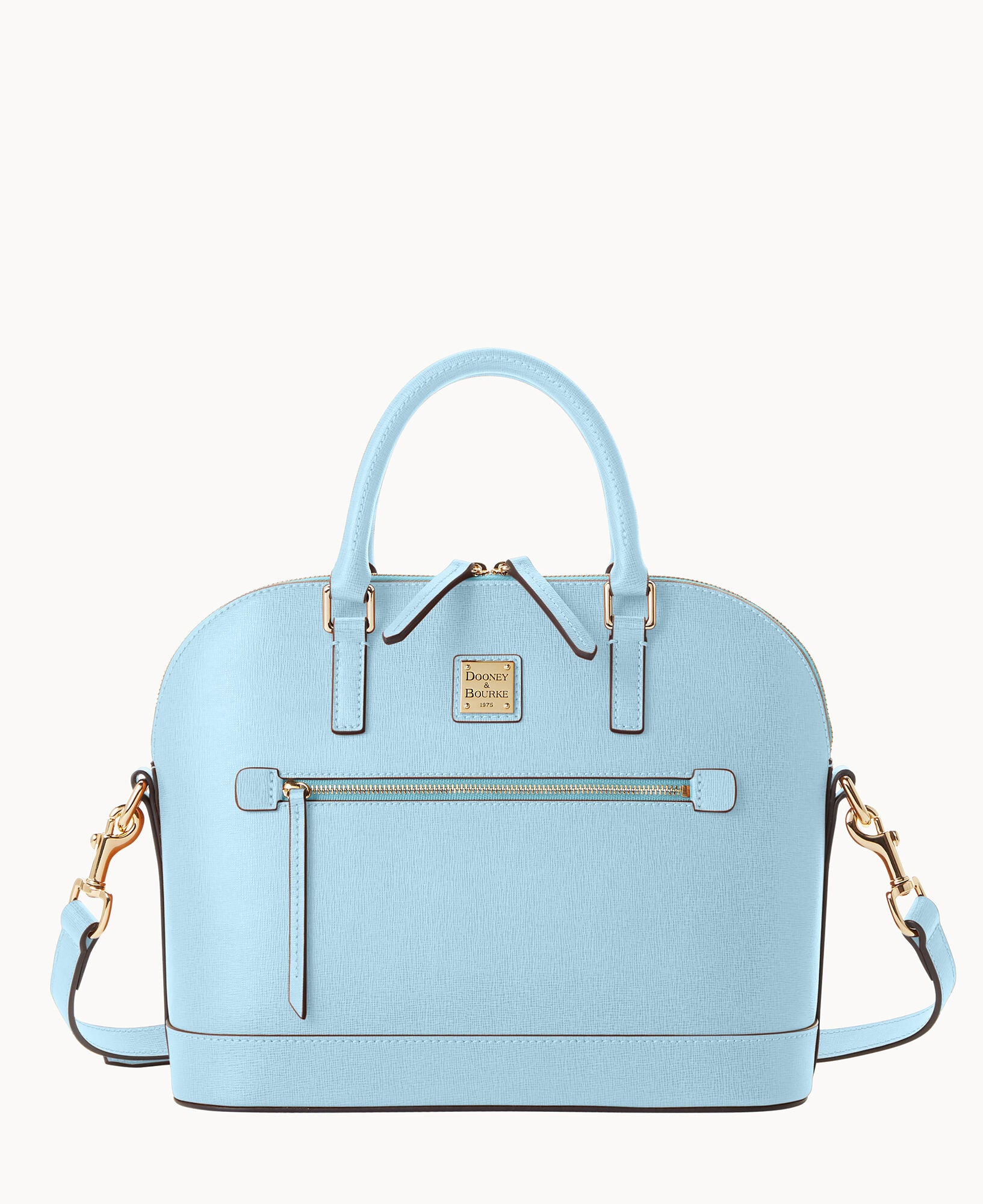 Saffiano Domed Zip Satchel - Image 5