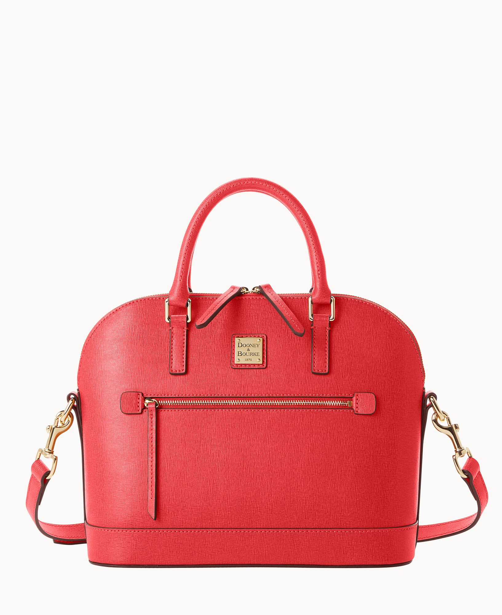 Saffiano Domed Zip Satchel - Image 16