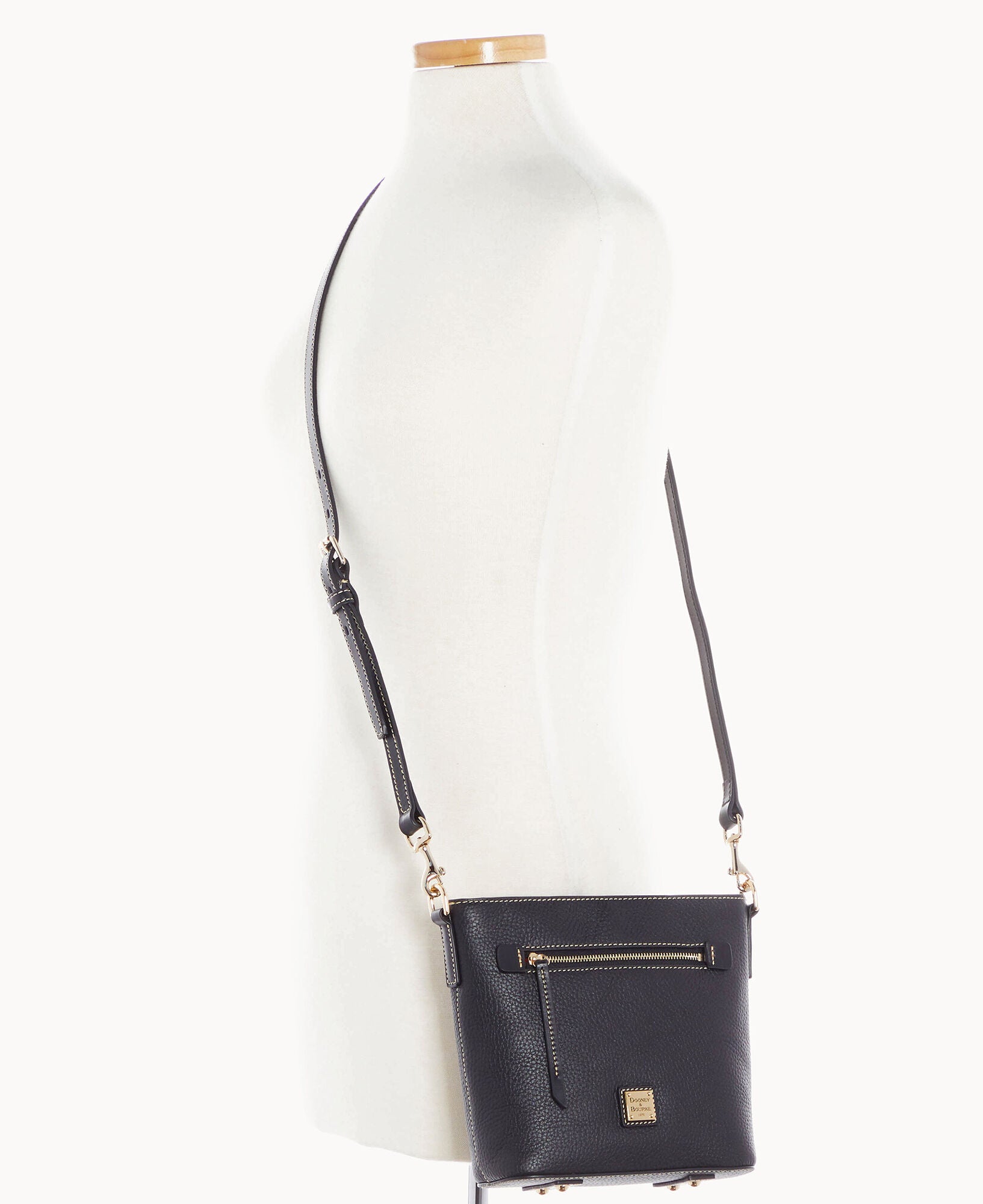 Pebble Grain Small Zip Crossbody - Image 16