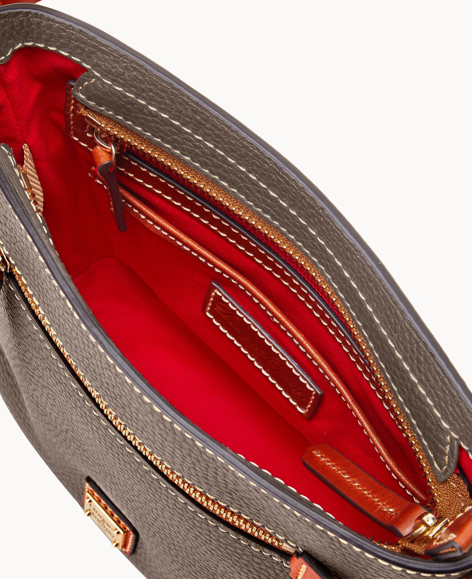 Pebble Grain Small Zip Crossbody - Image 11