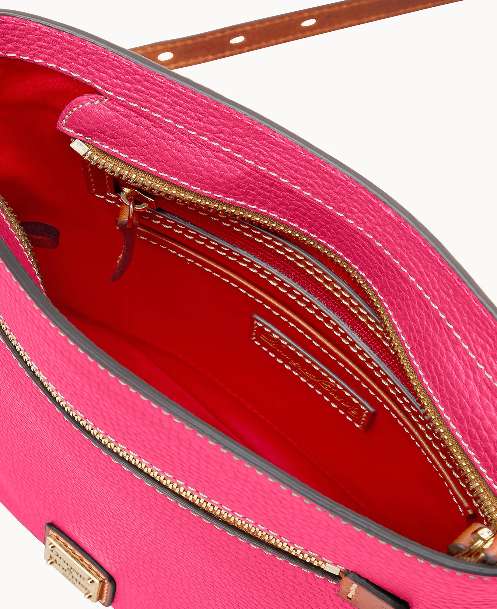 Pebble Grain Zip Crossbody - Image 11