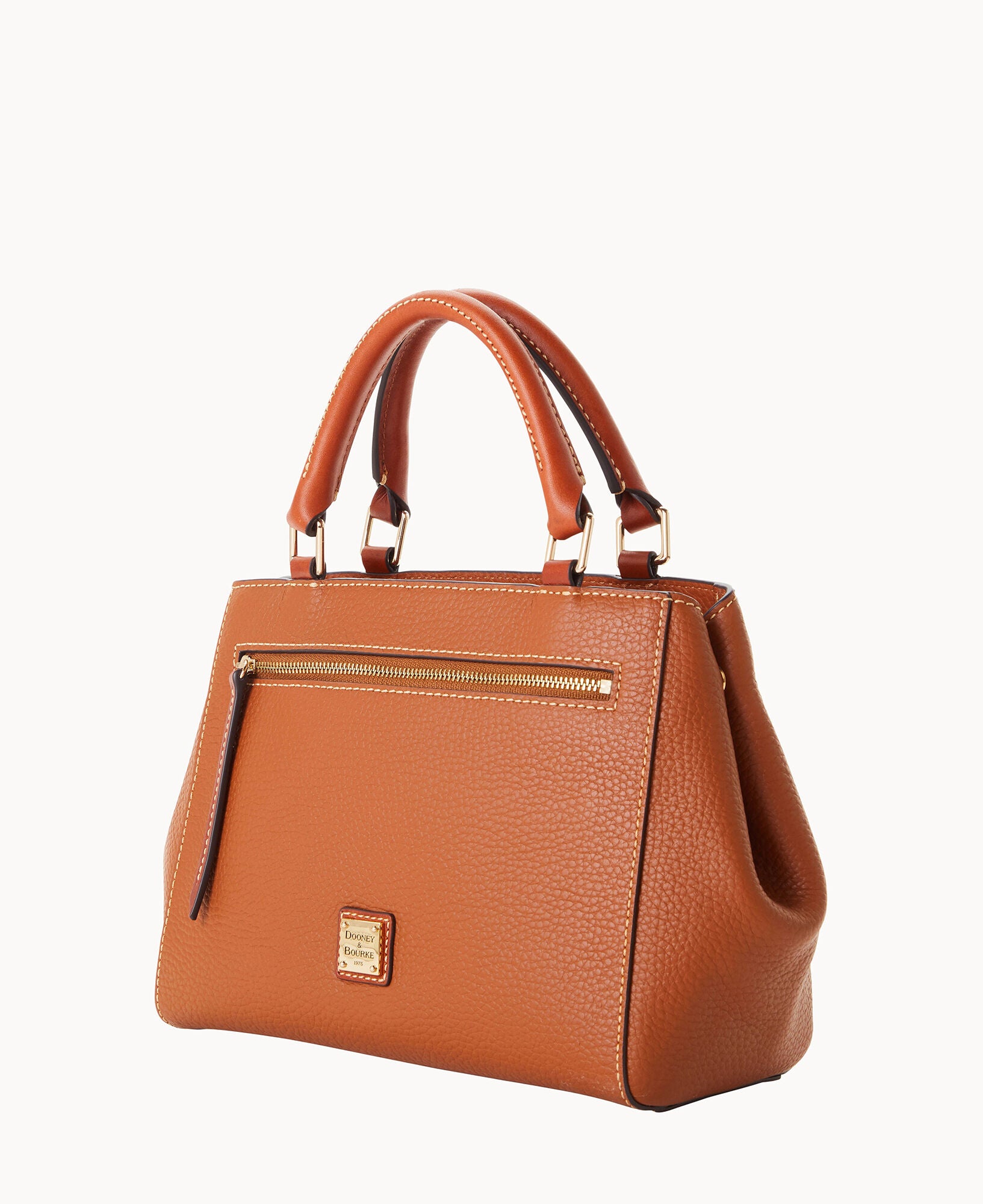 Pebble Grain Small Zip Satchel - Image 27