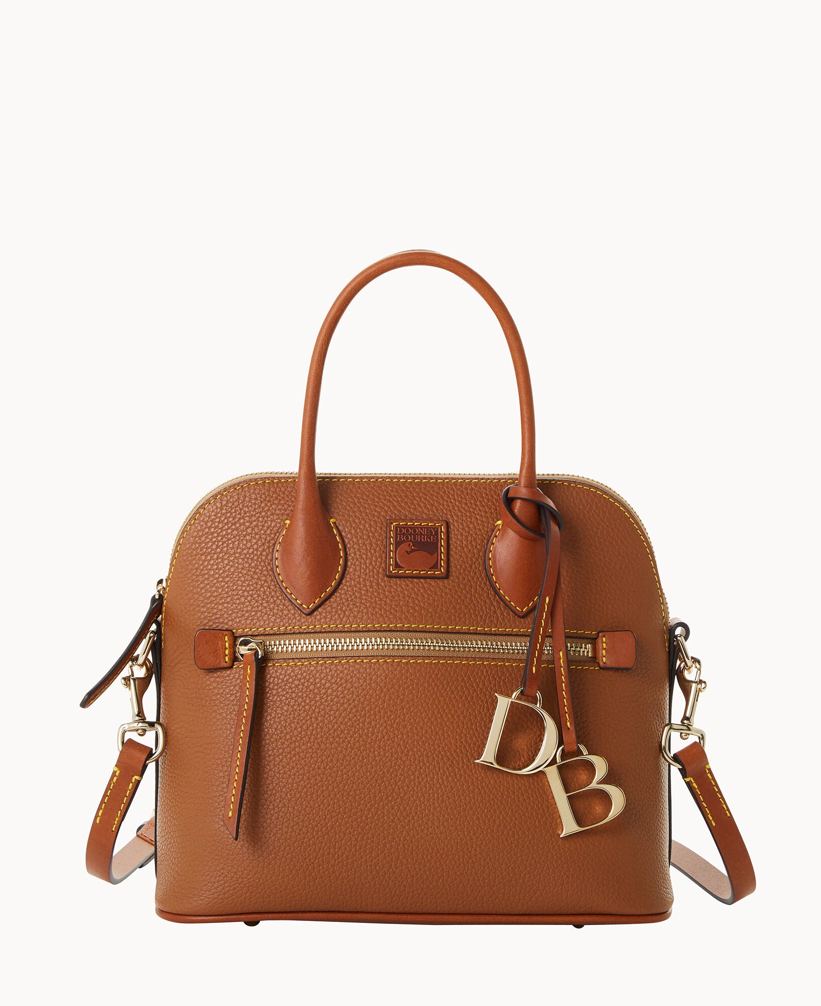 Pebble Grain Domed Satchel - Image 25