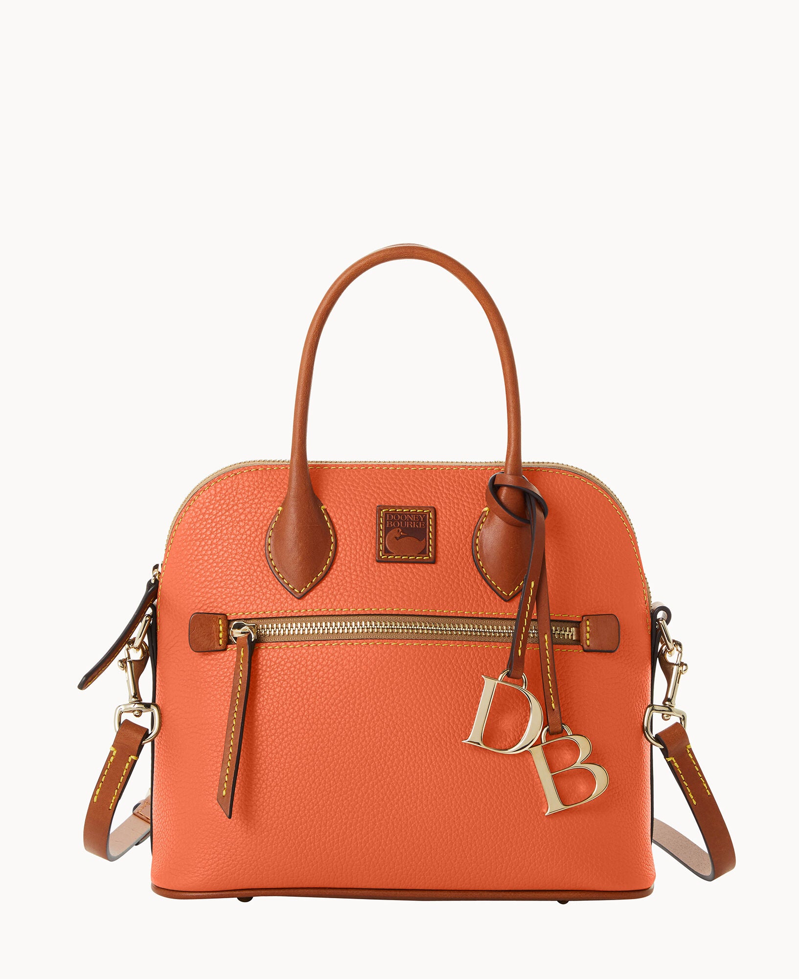Pebble Grain Domed Satchel - Image 9