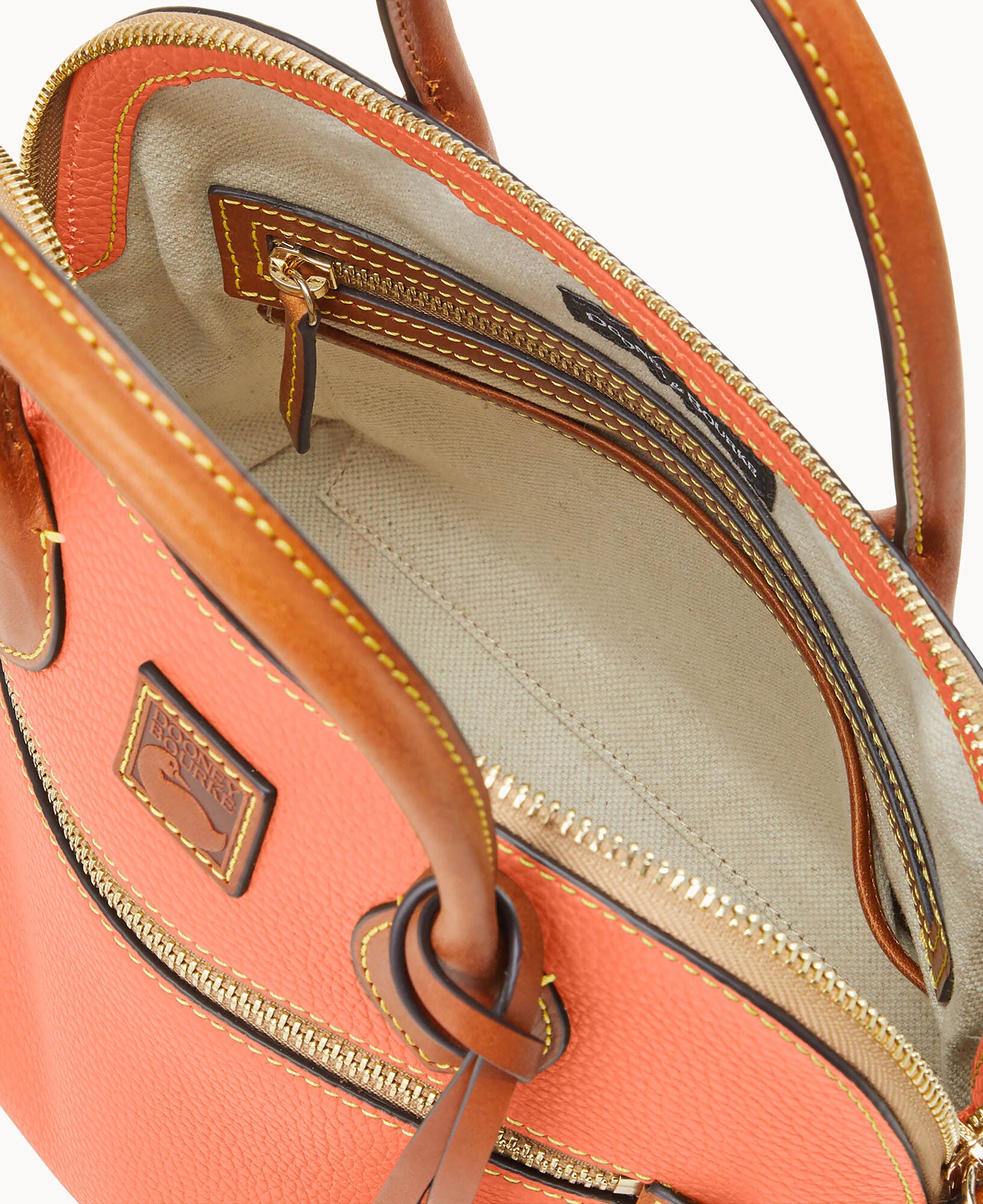 Pebble Grain Domed Satchel - Image 11