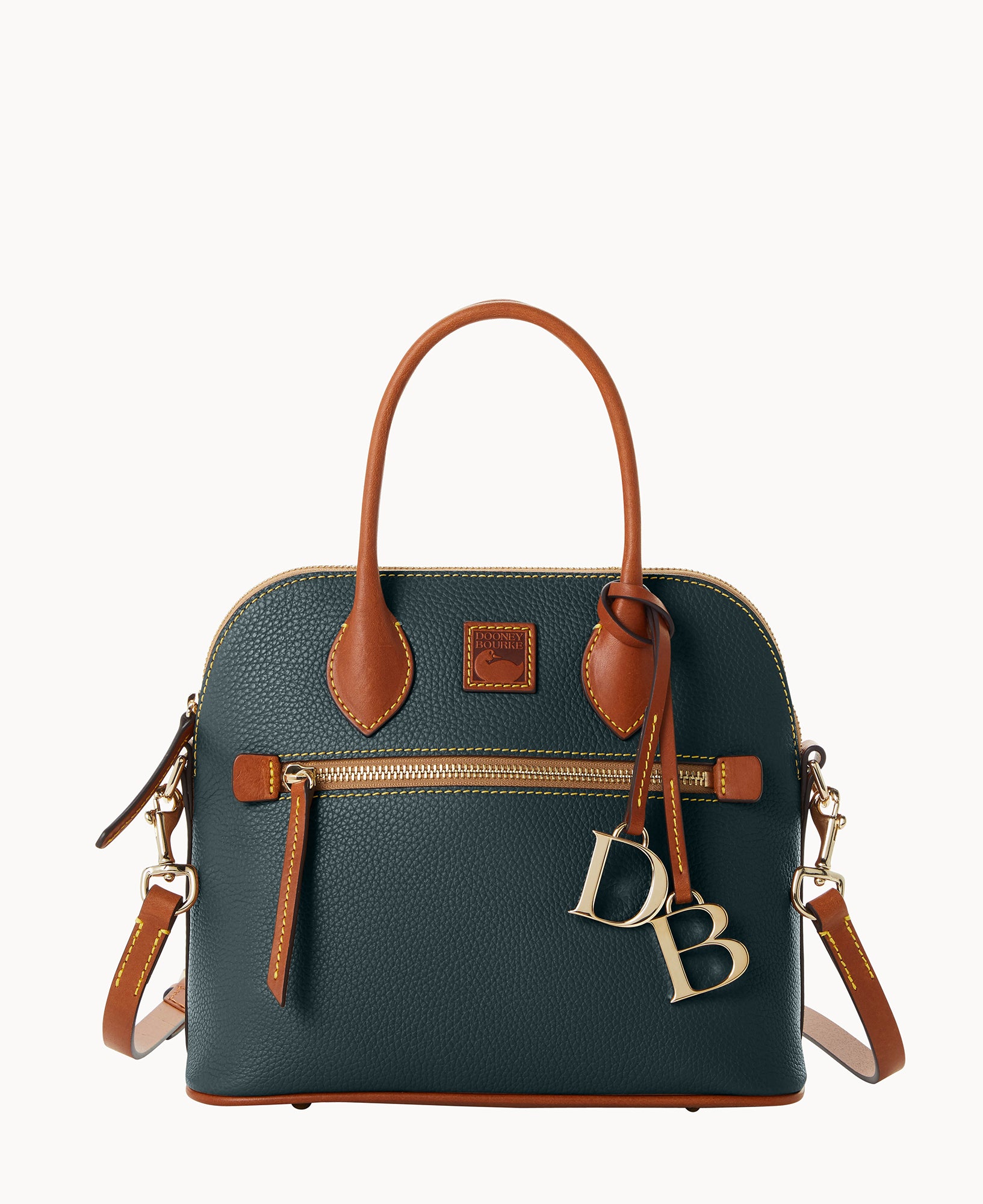 Pebble Grain Domed Satchel - Image 5