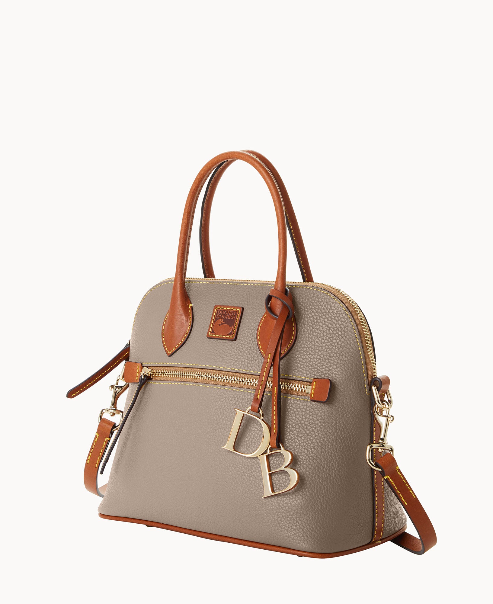 Pebble Grain Domed Satchel - Image 14