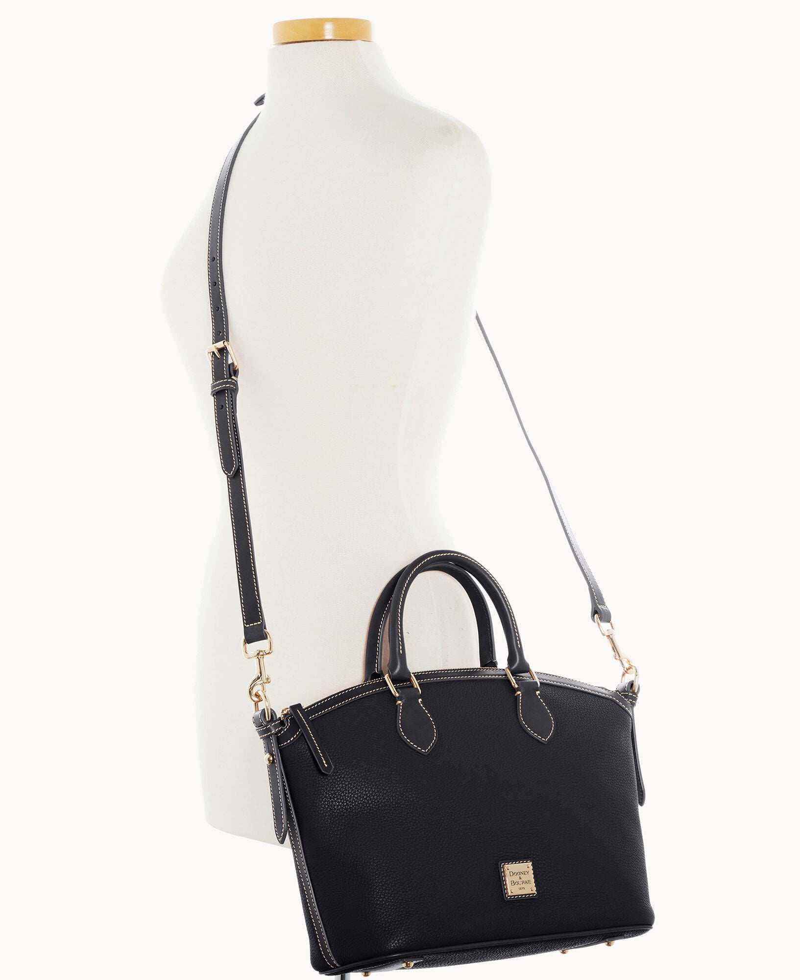 Pebble Grain Domed Satchel - Image 28