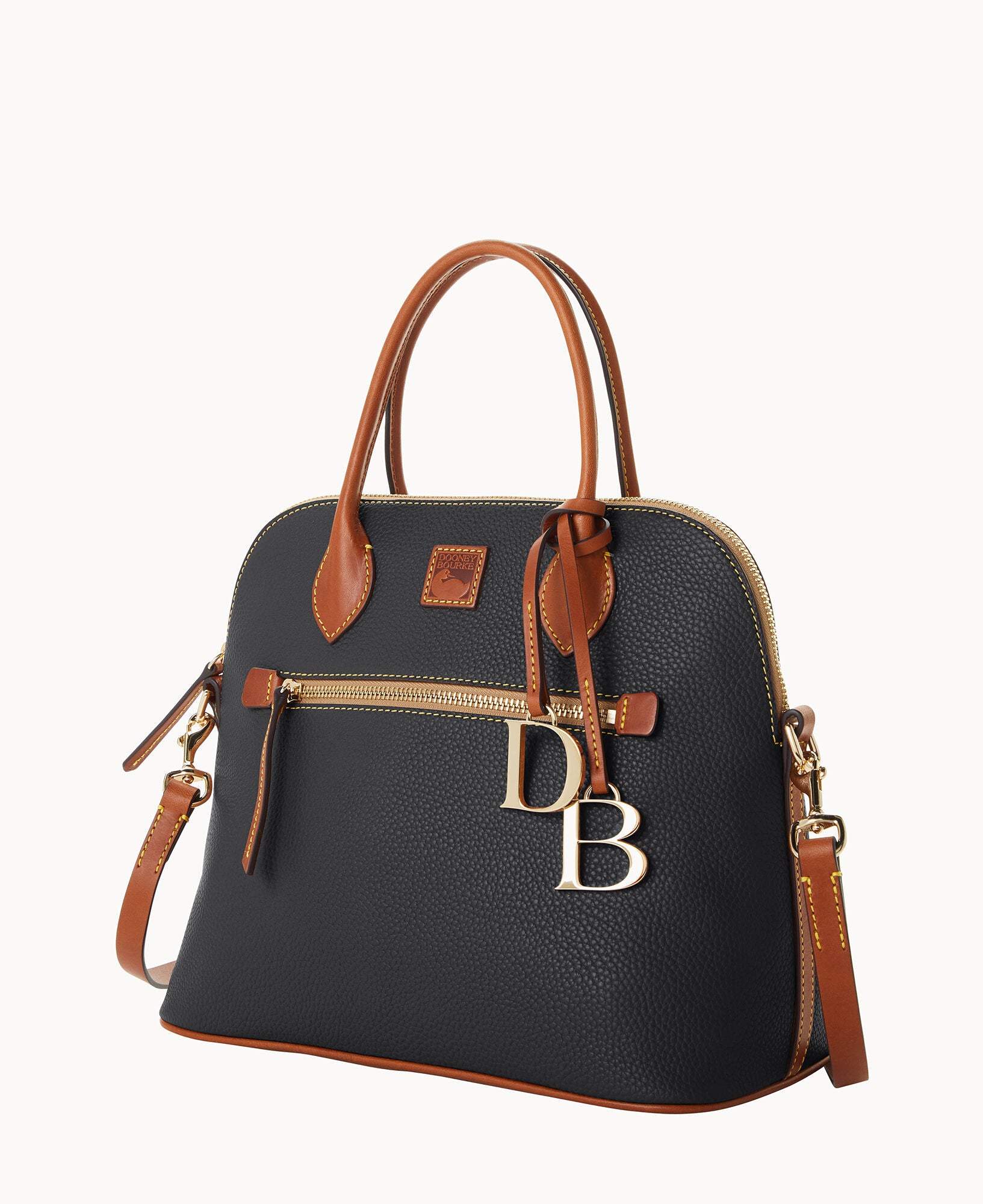 Pebble Grain Large Domed Satchel - Image 6
