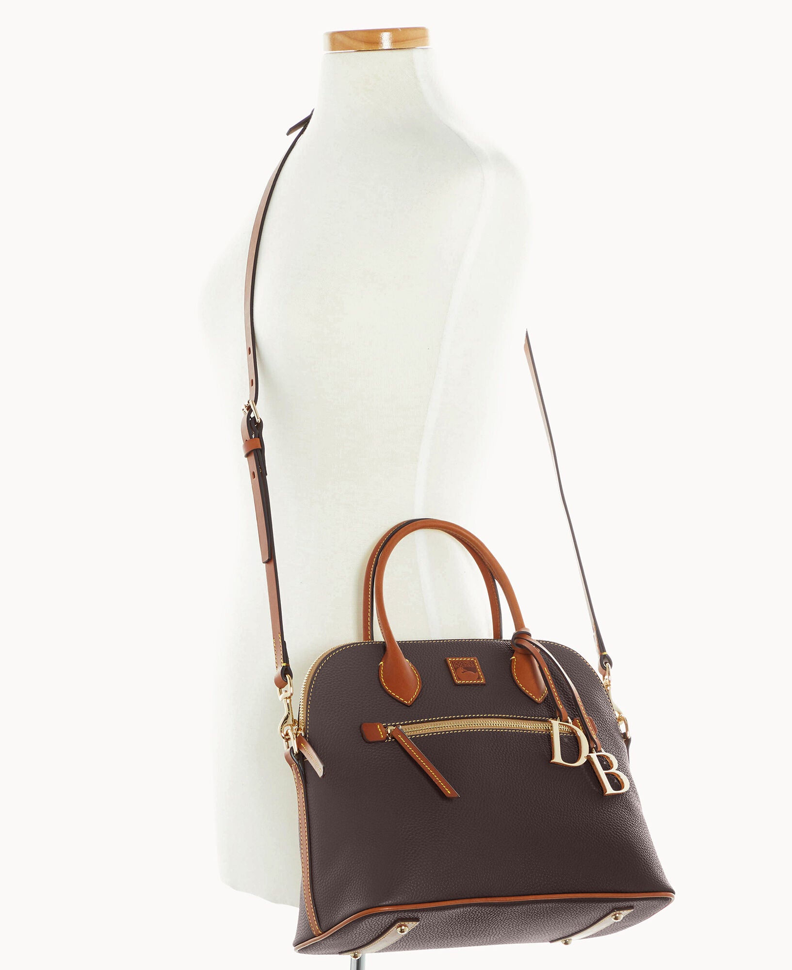 Pebble Grain Large Domed Satchel - Image 4