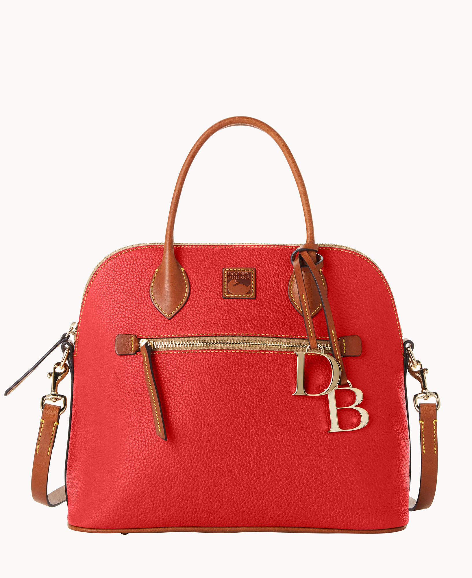 Pebble Grain Large Domed Satchel - Image 21