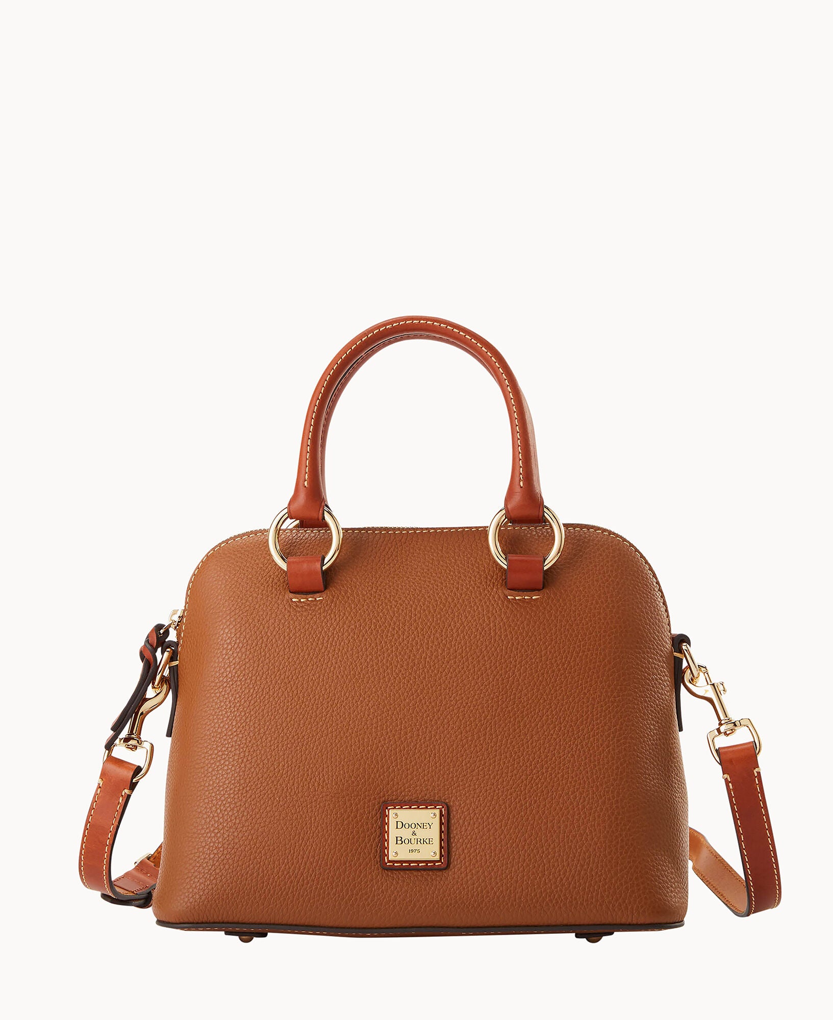 Pebble Grain Domed Satchel - Image 6