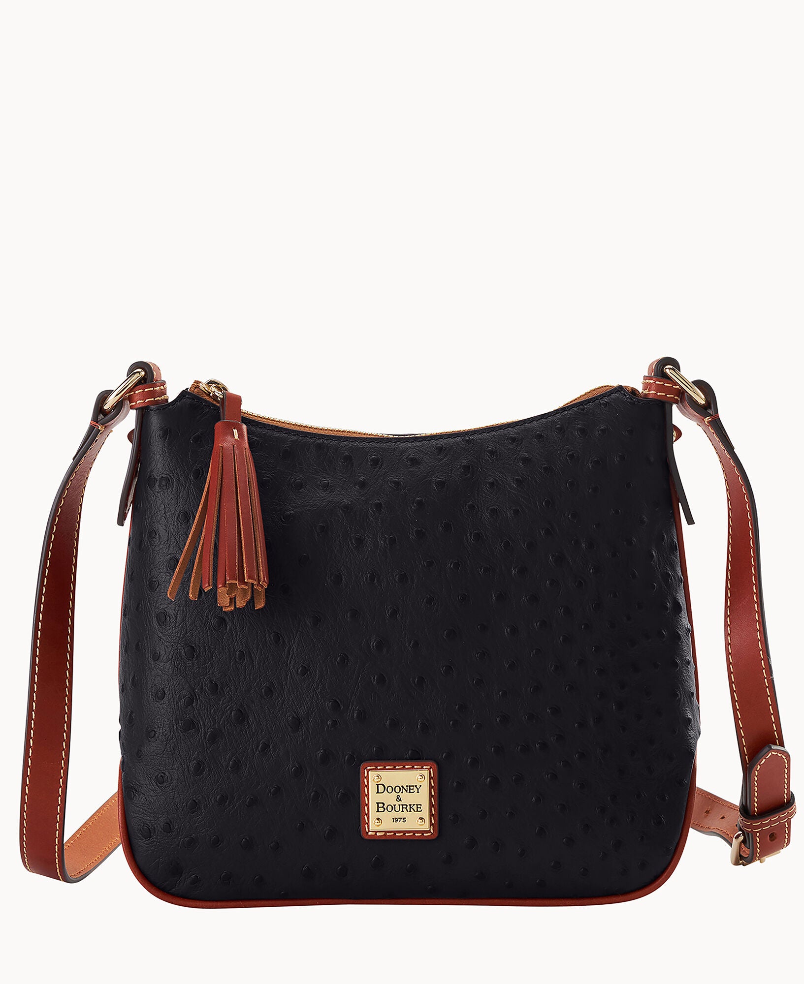 Ostrich Crossbody Hobo - Image 6