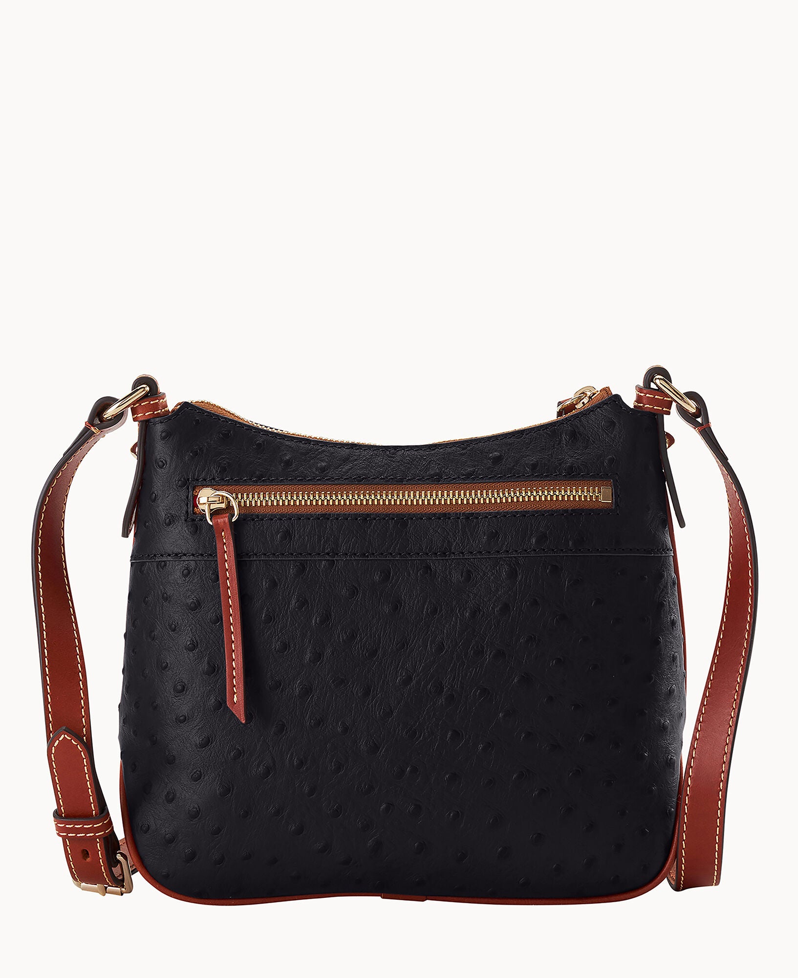 Ostrich Crossbody Hobo - Image 9
