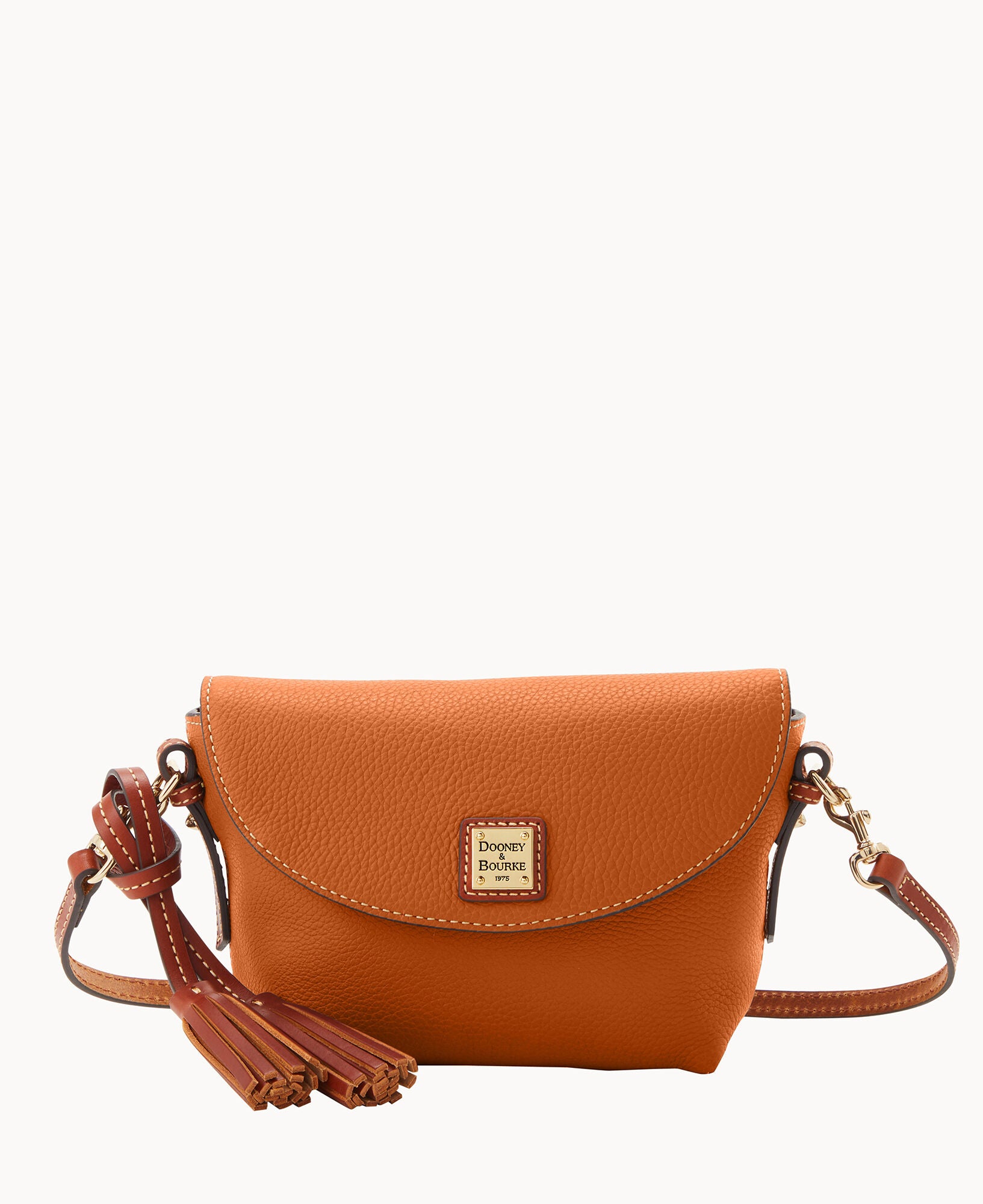 Pebble Grain Crossbody Saddle Bag - Image 9