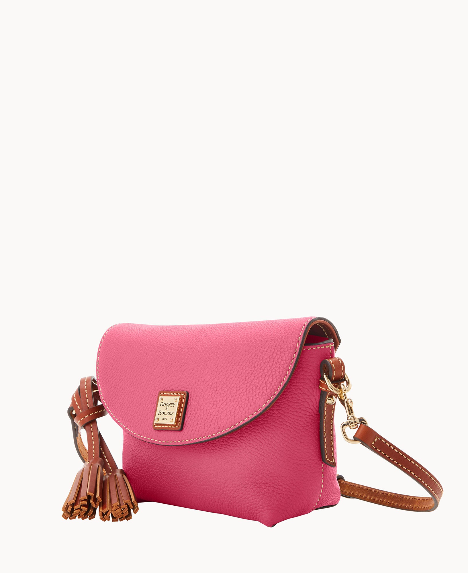 Pebble Grain Crossbody Saddle Bag - Image 18