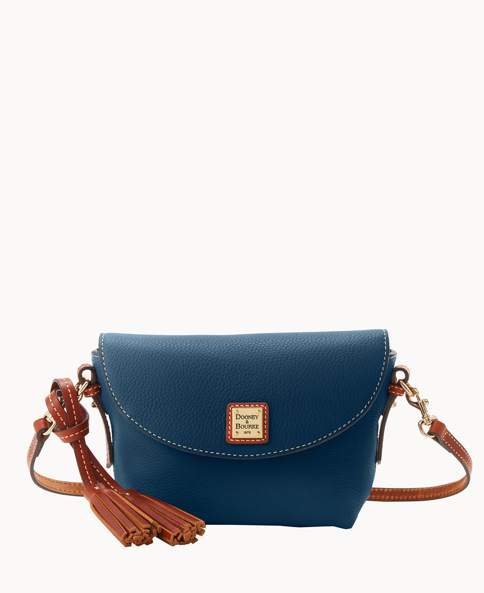 Pebble Grain Crossbody Saddle Bag - Image 21