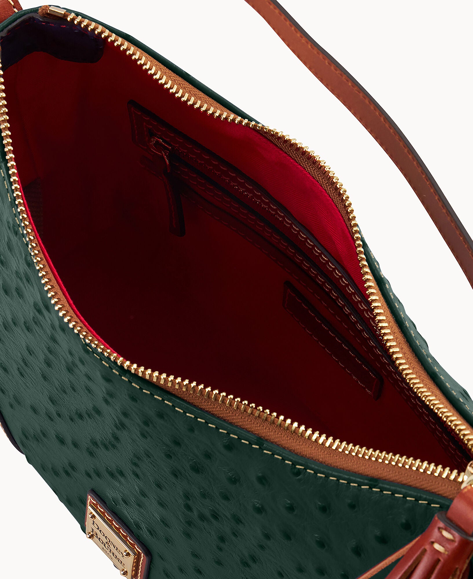 Ostrich Crossbody Hobo - Image 18