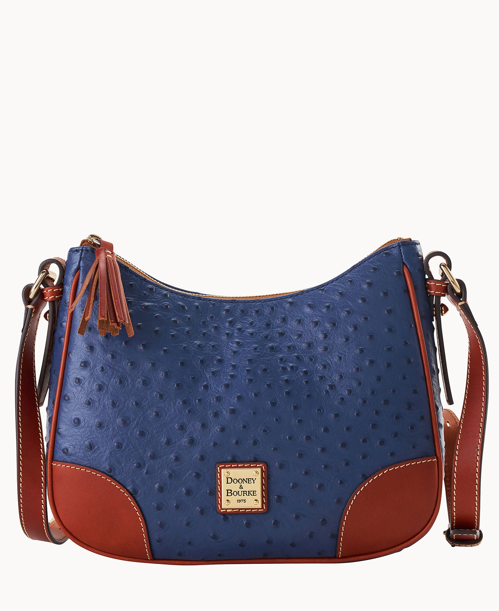 Ostrich Crossbody Hobo - Image 26