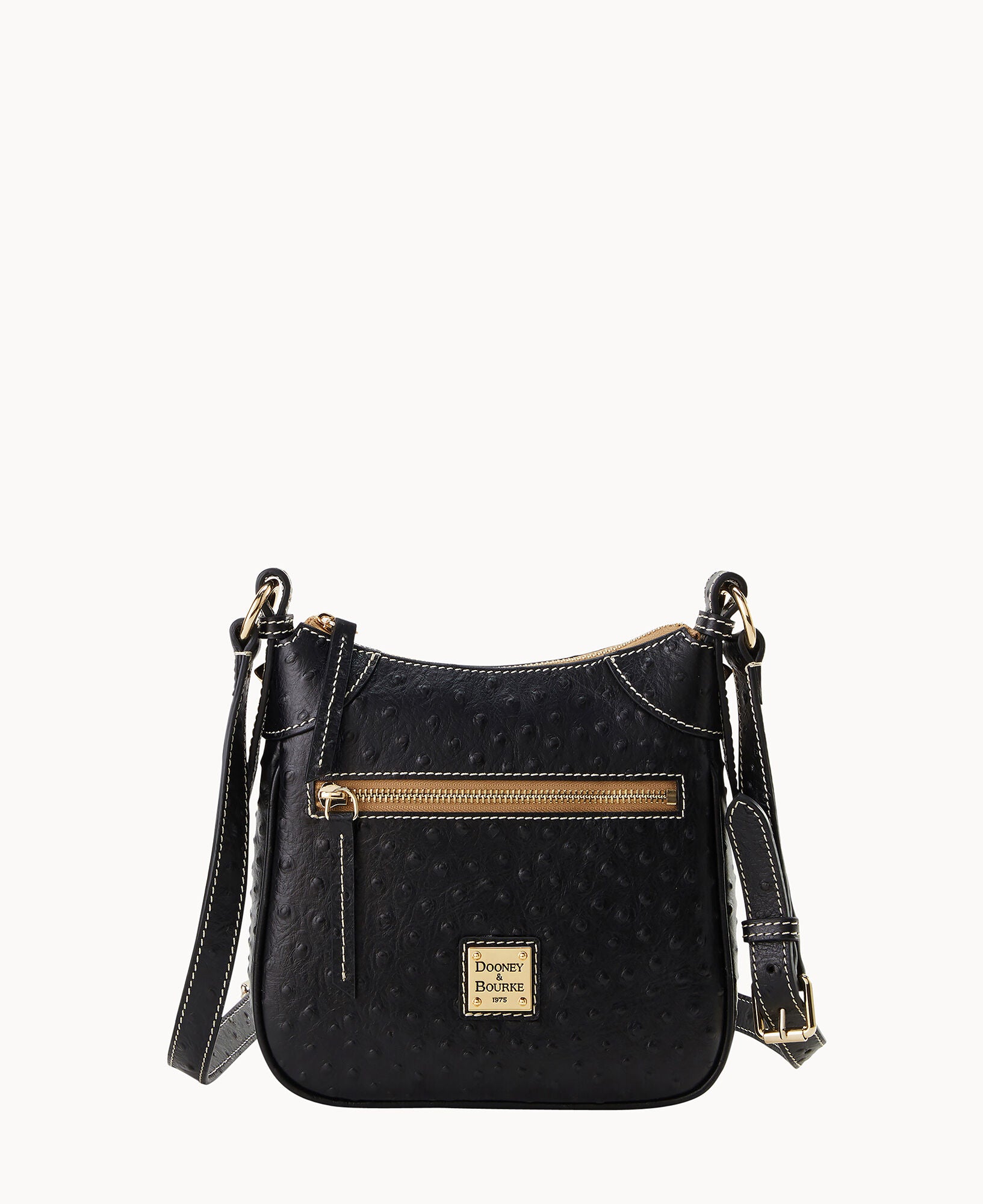 Ostrich Front Zip Crossbody - Image 13