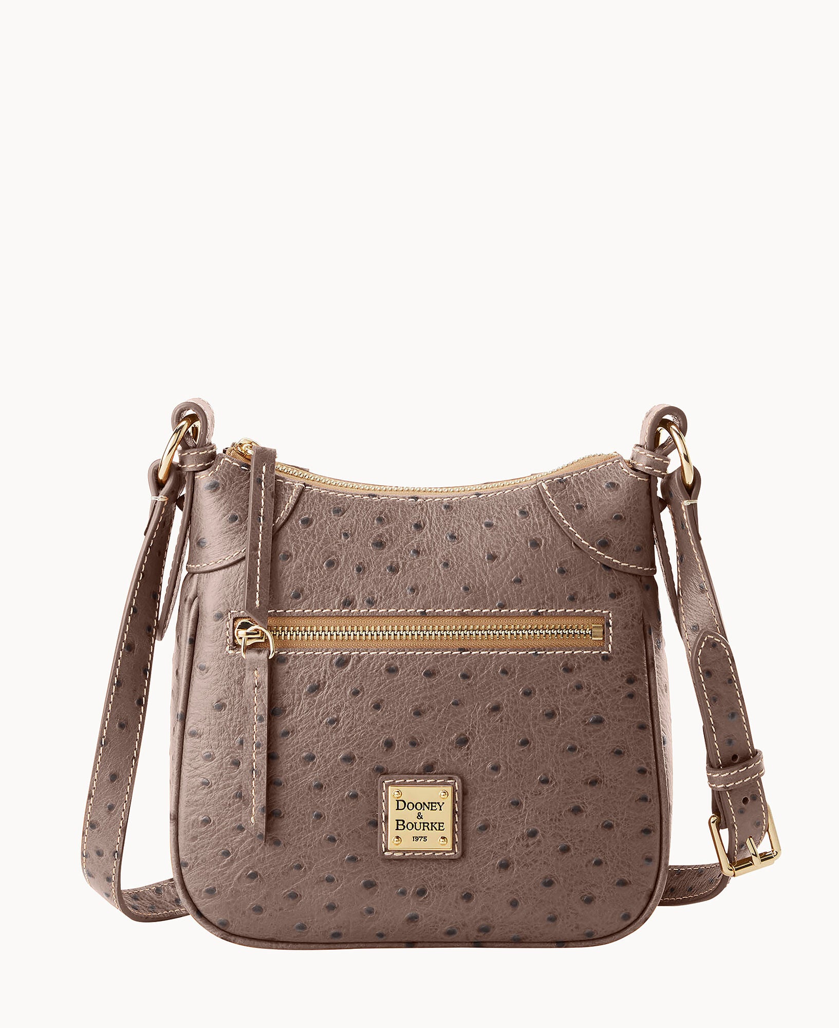 Ostrich Front Zip Crossbody - Image 17