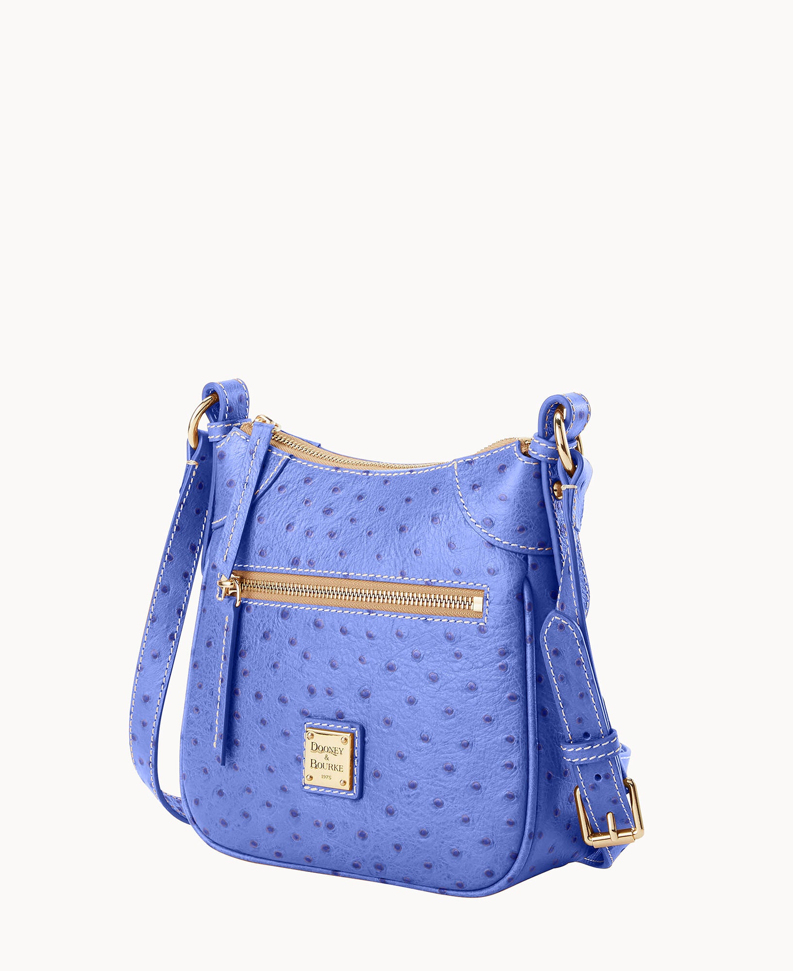 Ostrich Front Zip Crossbody - Image 2