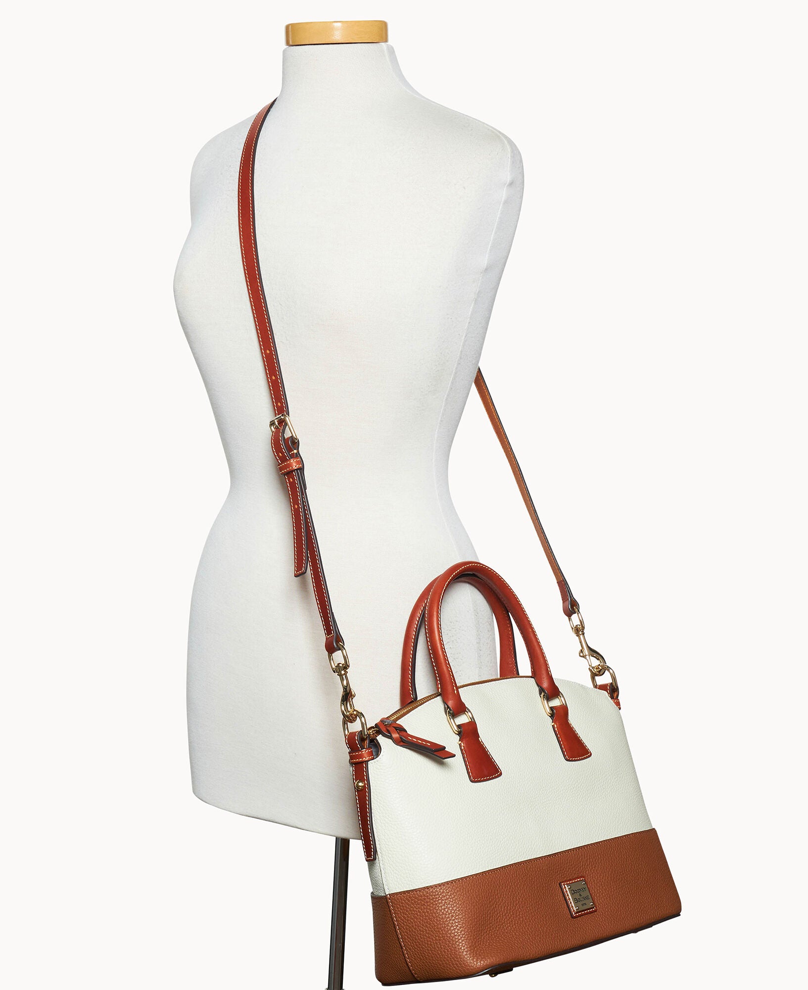 Pebble Color Block Domed Satchel - Image 25
