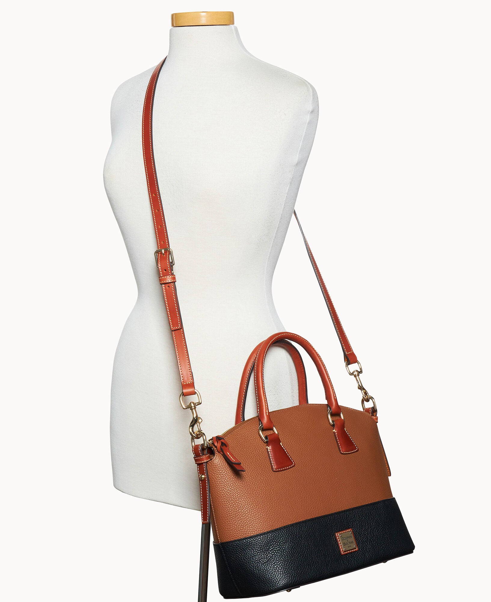 Pebble Color Block Domed Satchel - Image 30