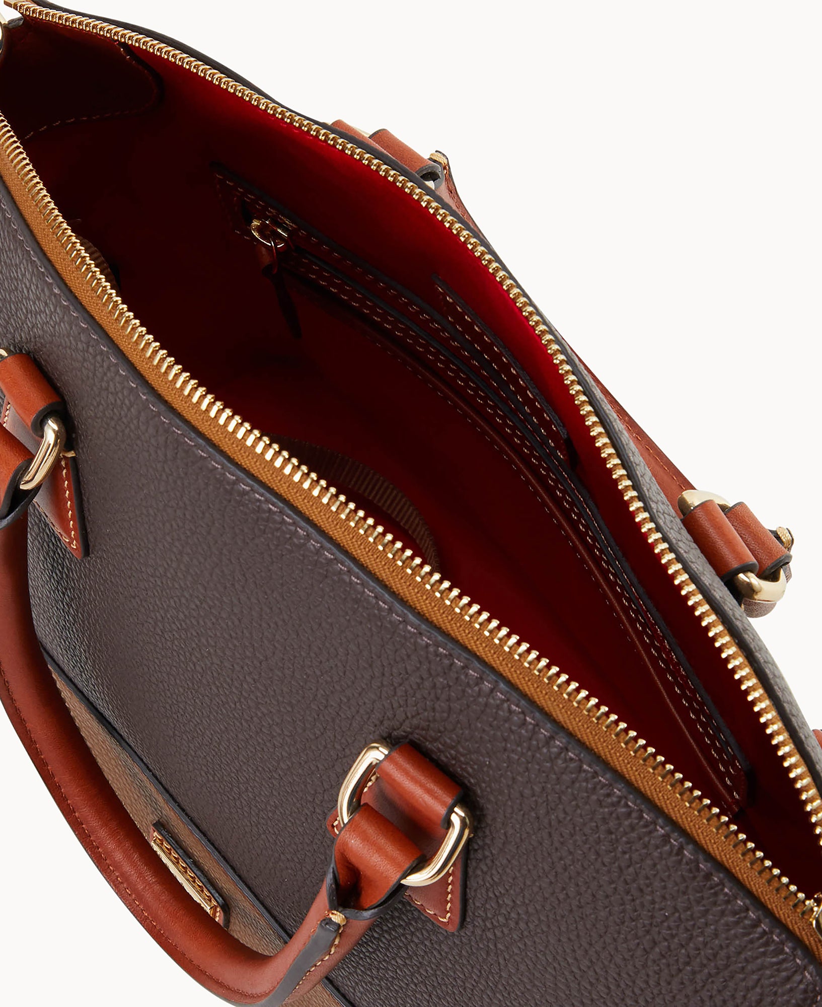 Pebble Color Block Domed Satchel - Image 3