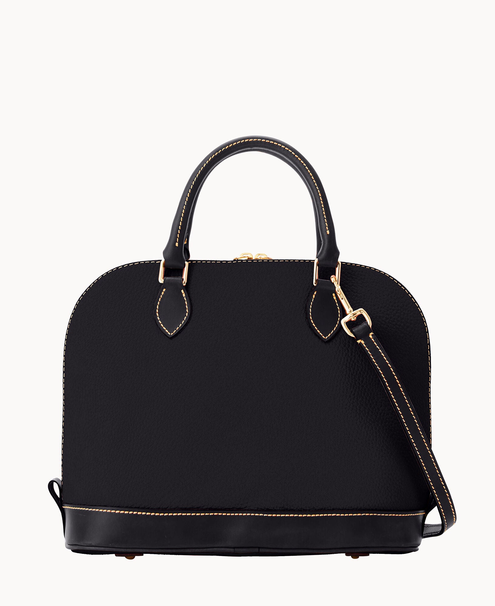 Pebble Grain Zip Zip Satchel - Image 4