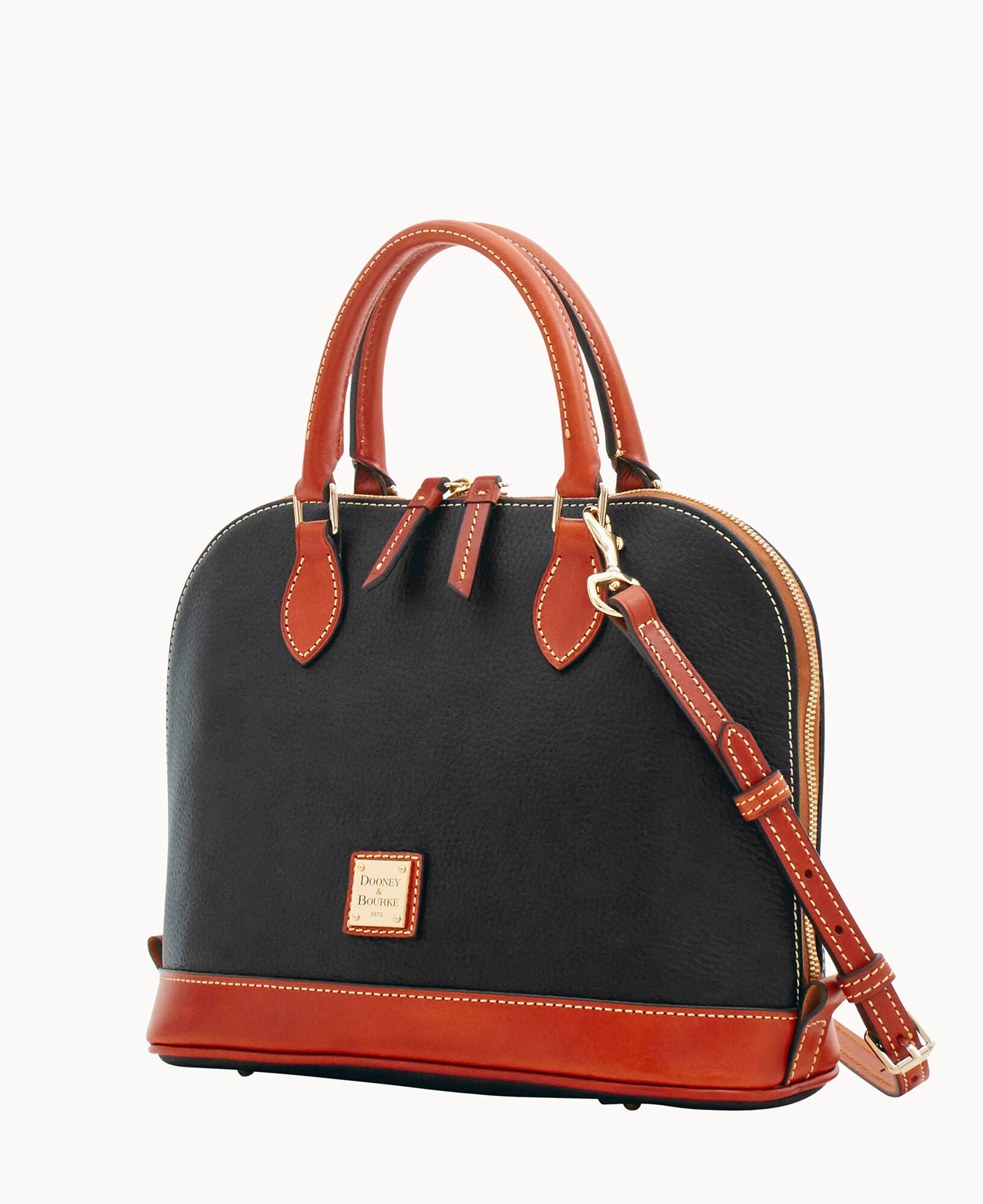 Pebble Grain Zip Zip Satchel - Image 7