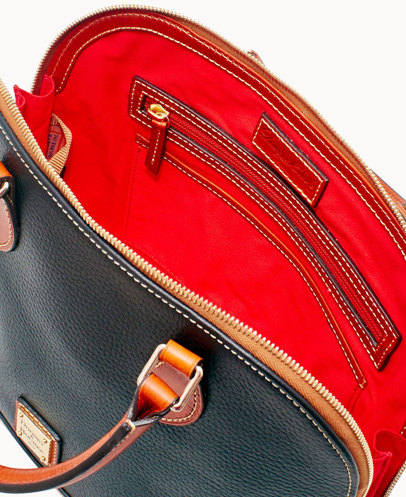 Pebble Grain Zip Zip Satchel - Image 8