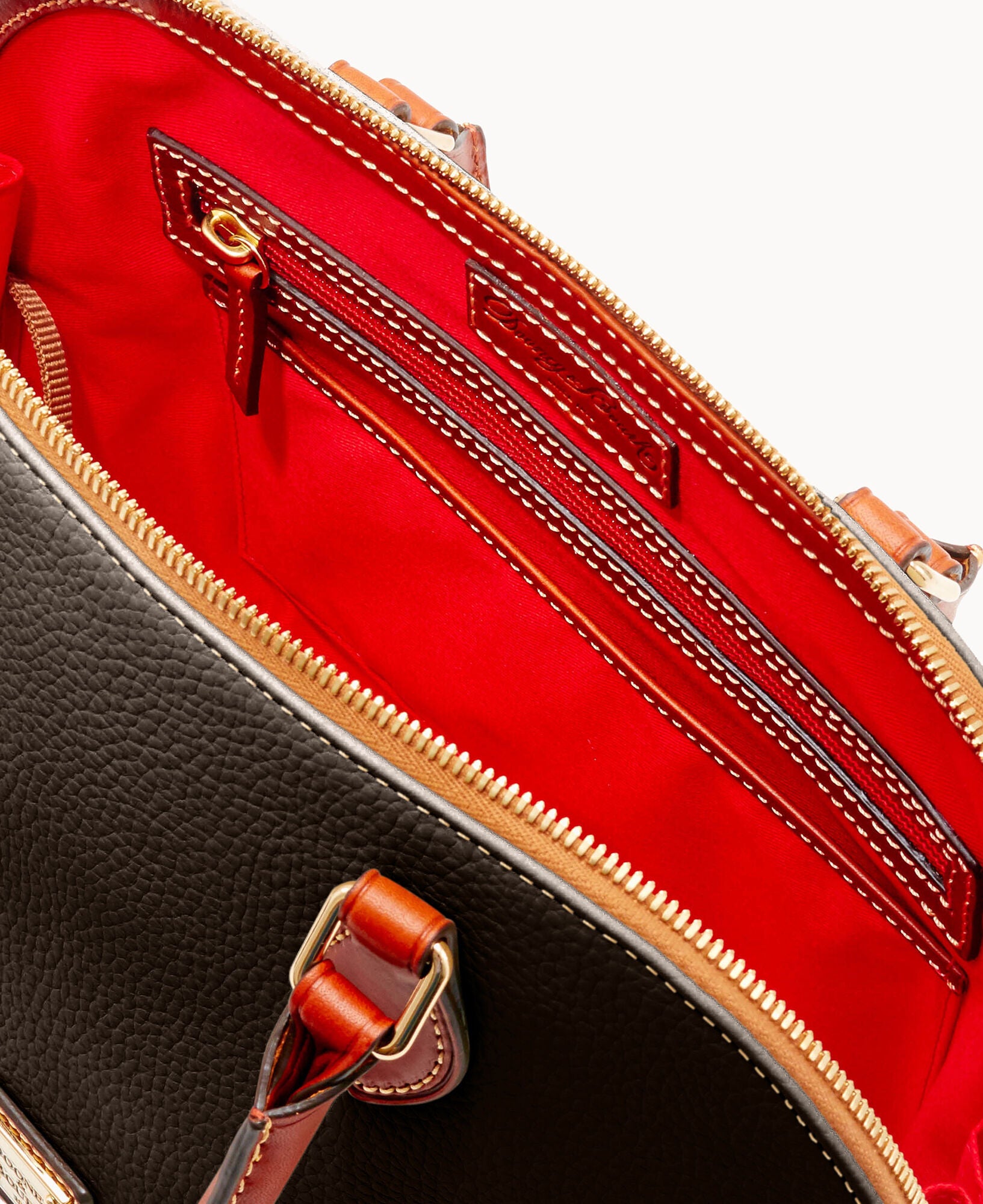 Pebble Grain Zip Zip Satchel - Image 13