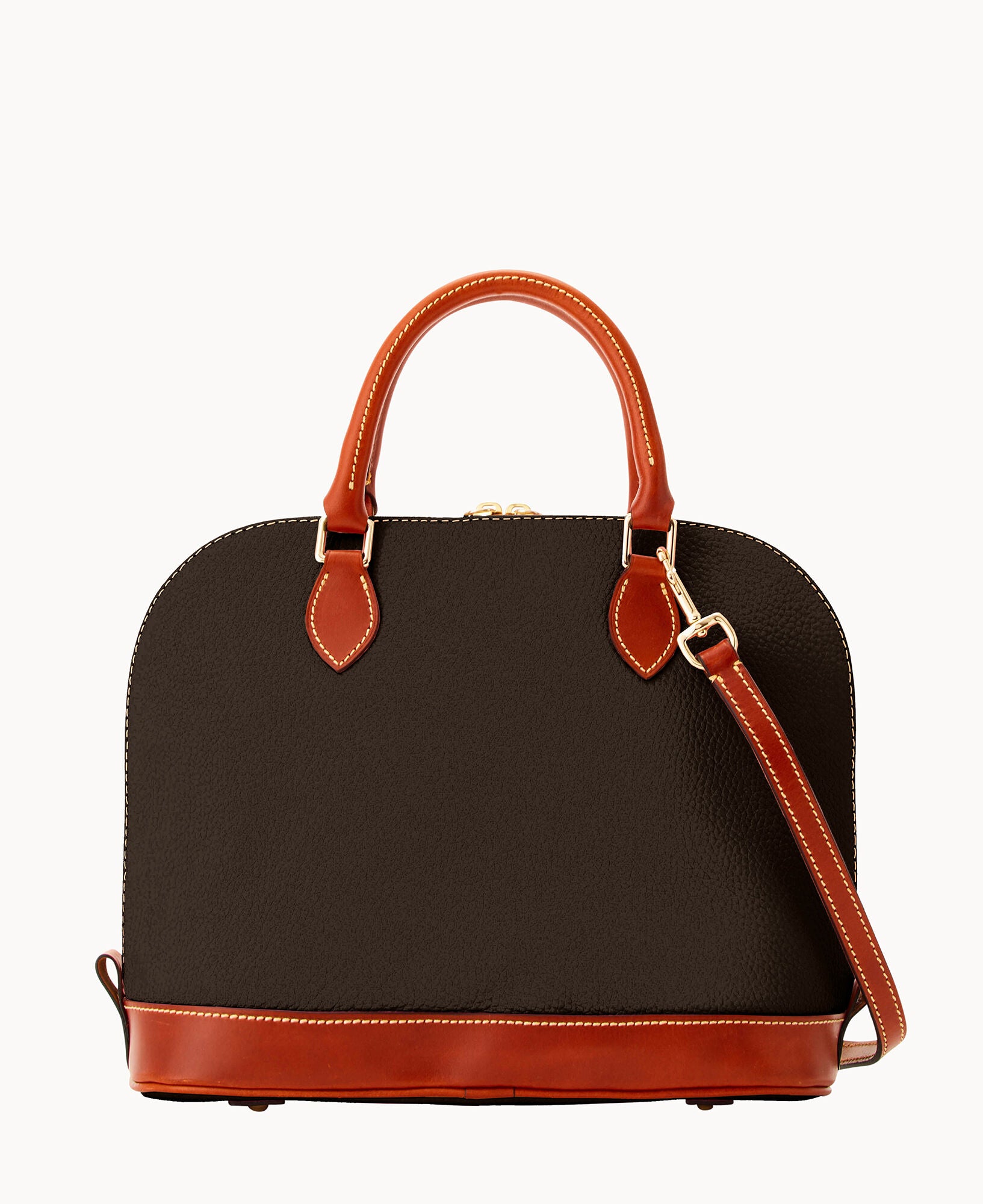 Pebble Grain Zip Zip Satchel - Image 14