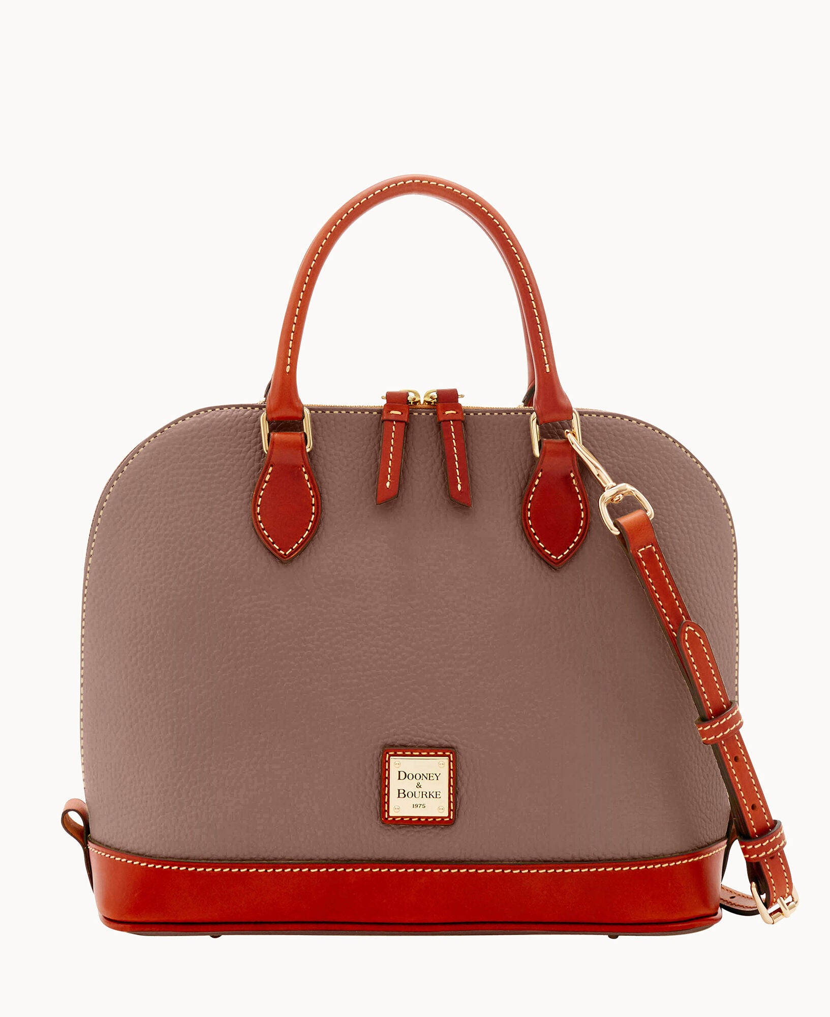 Pebble Grain Zip Zip Satchel - Image 26