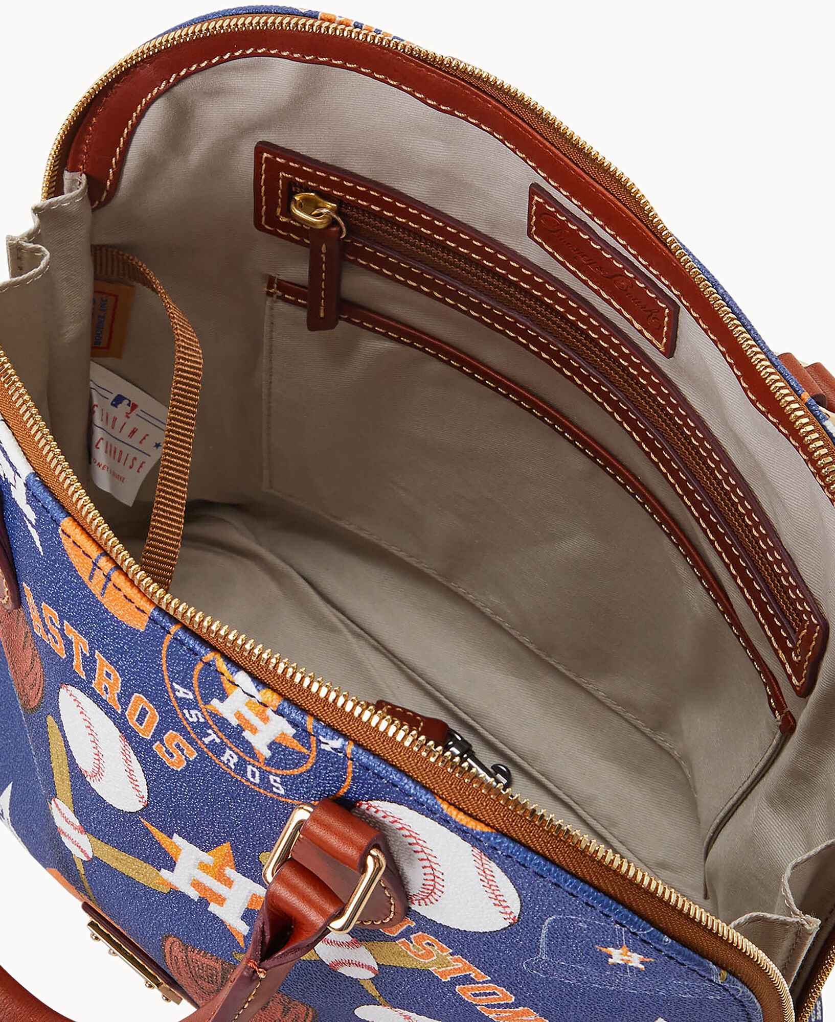 MLB Astros Zip Zip Satchel - Image 3