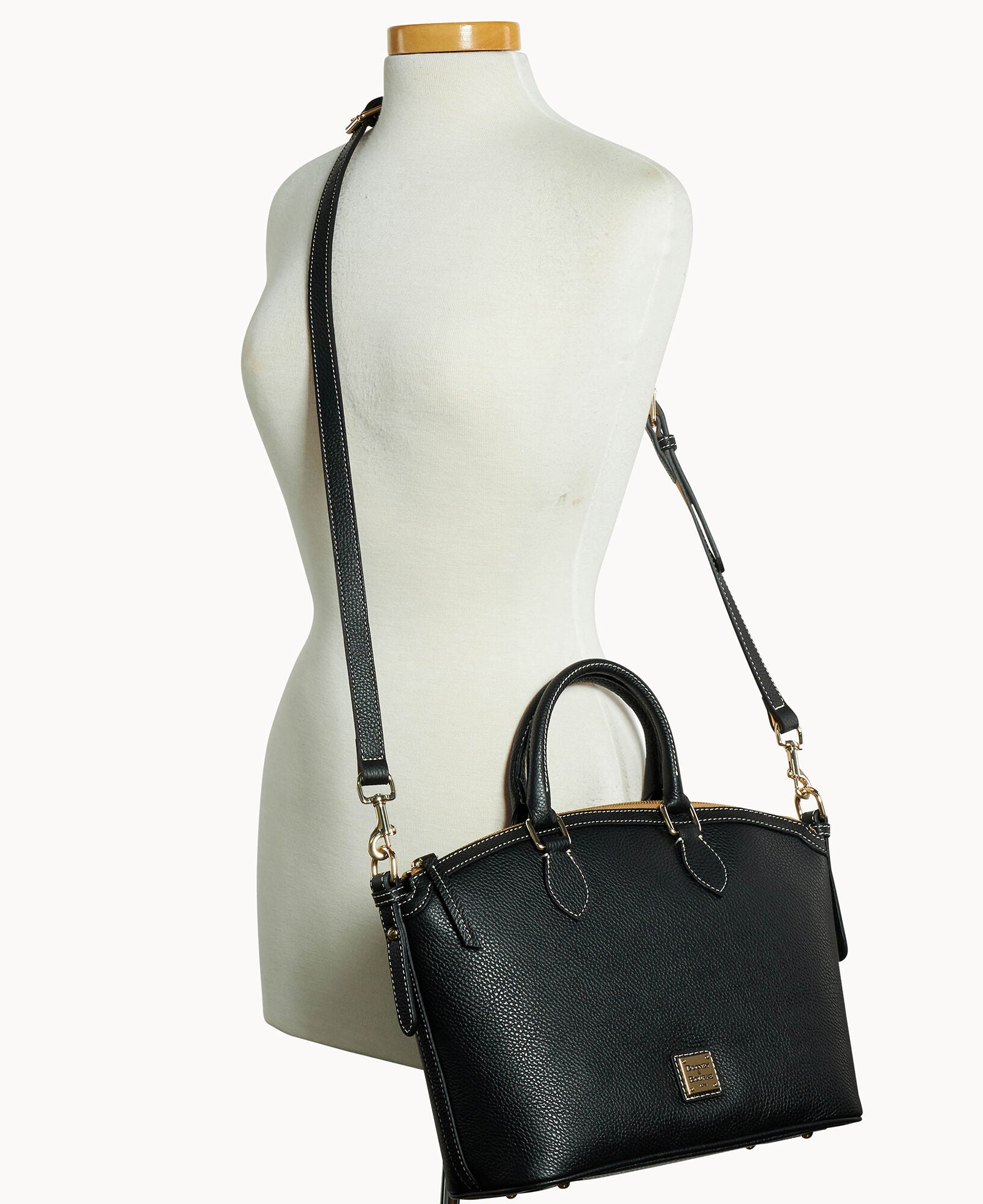 Lucca Leather Domed Satchel - Image 4